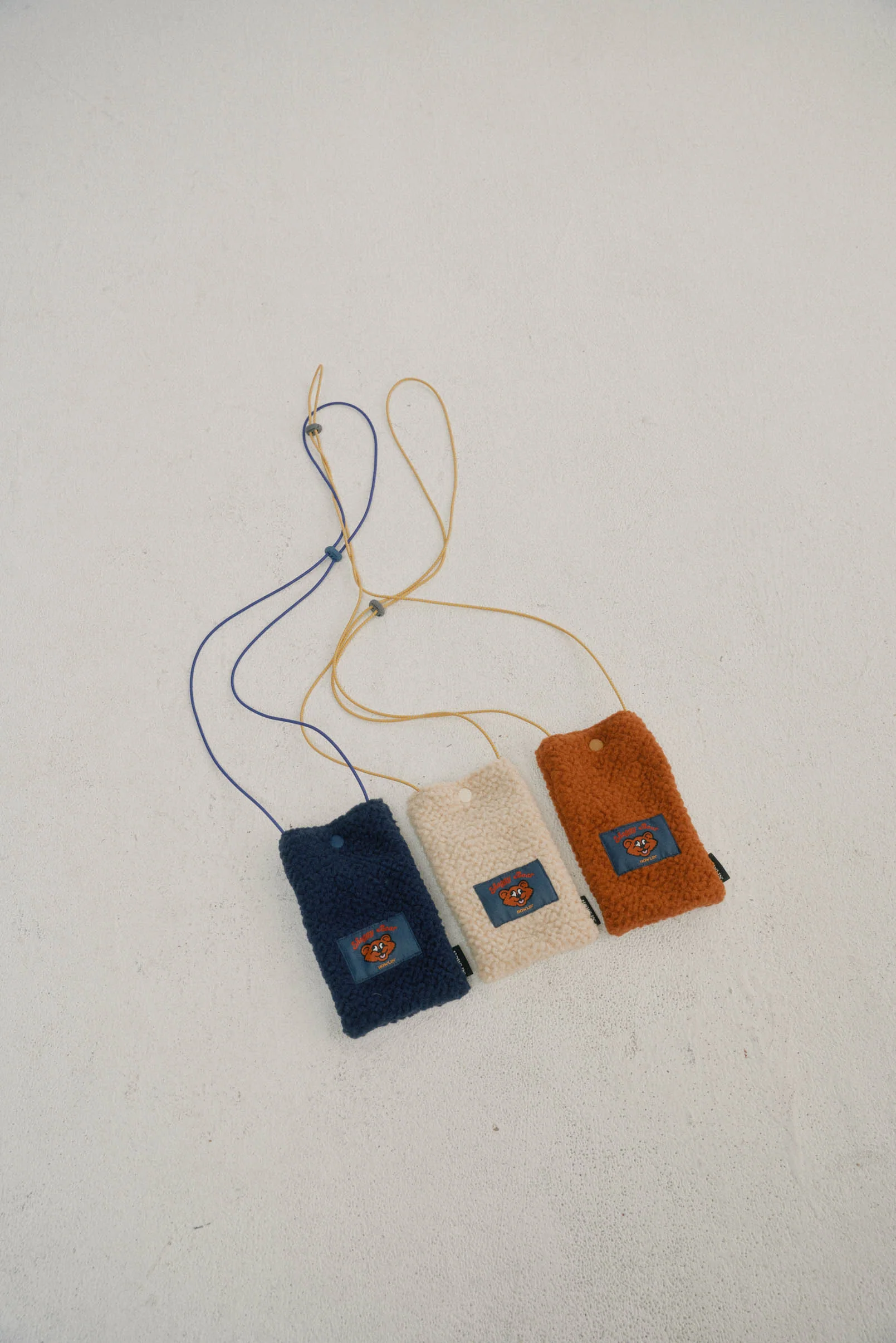 Shaggy Bear Pouch - Recycled Shearling Cognac