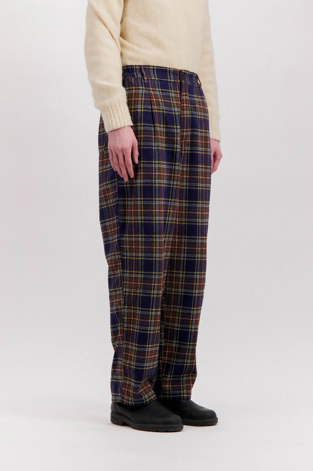 Cosmic Pants - Tartan - Navy