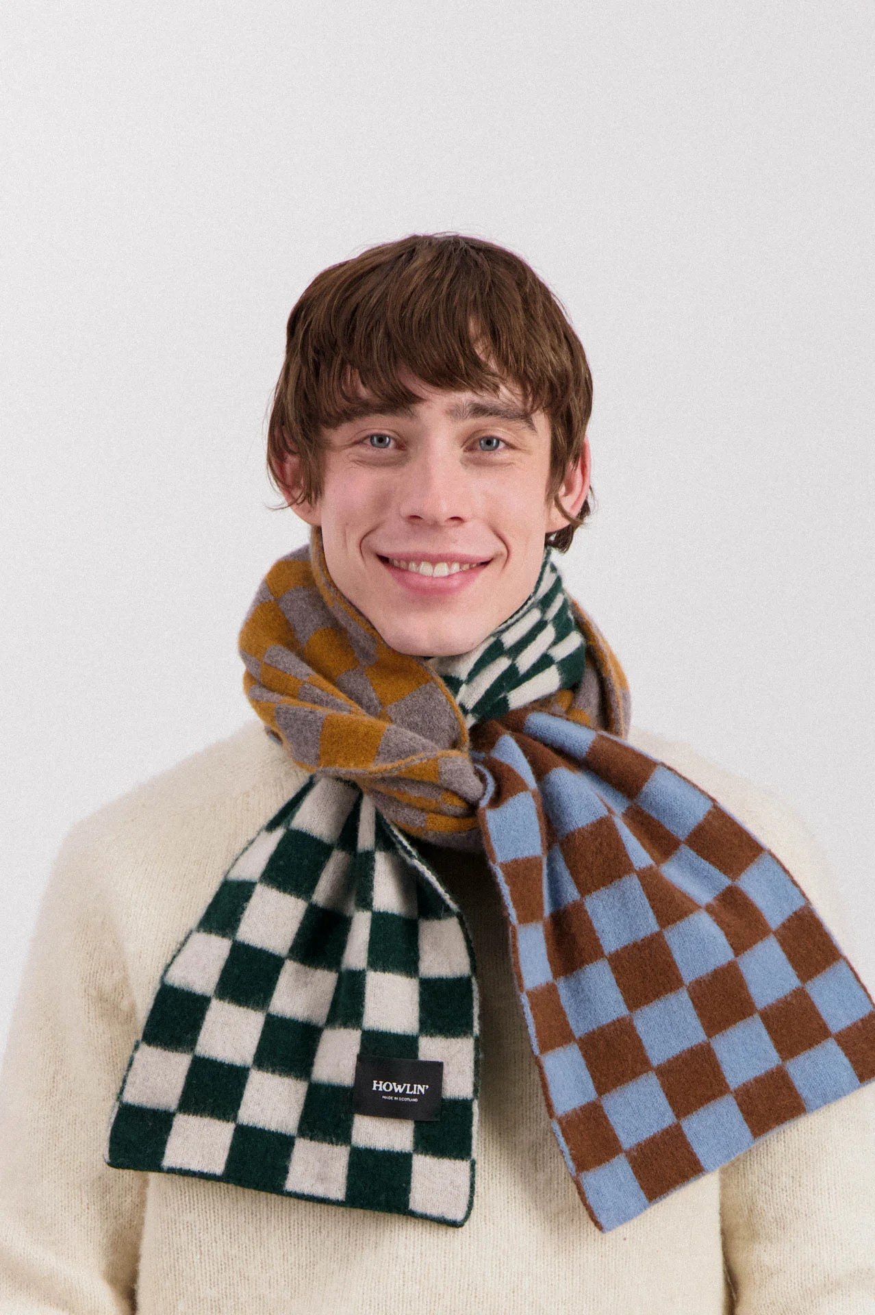 Cosmic Checkerboard Scarf - Dreamy