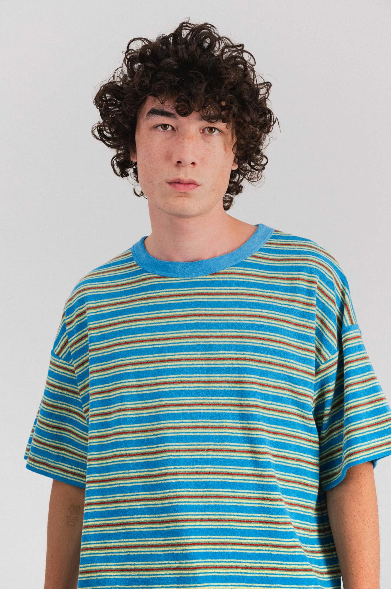 Boxy Freedom T-shirt - Blue ghost