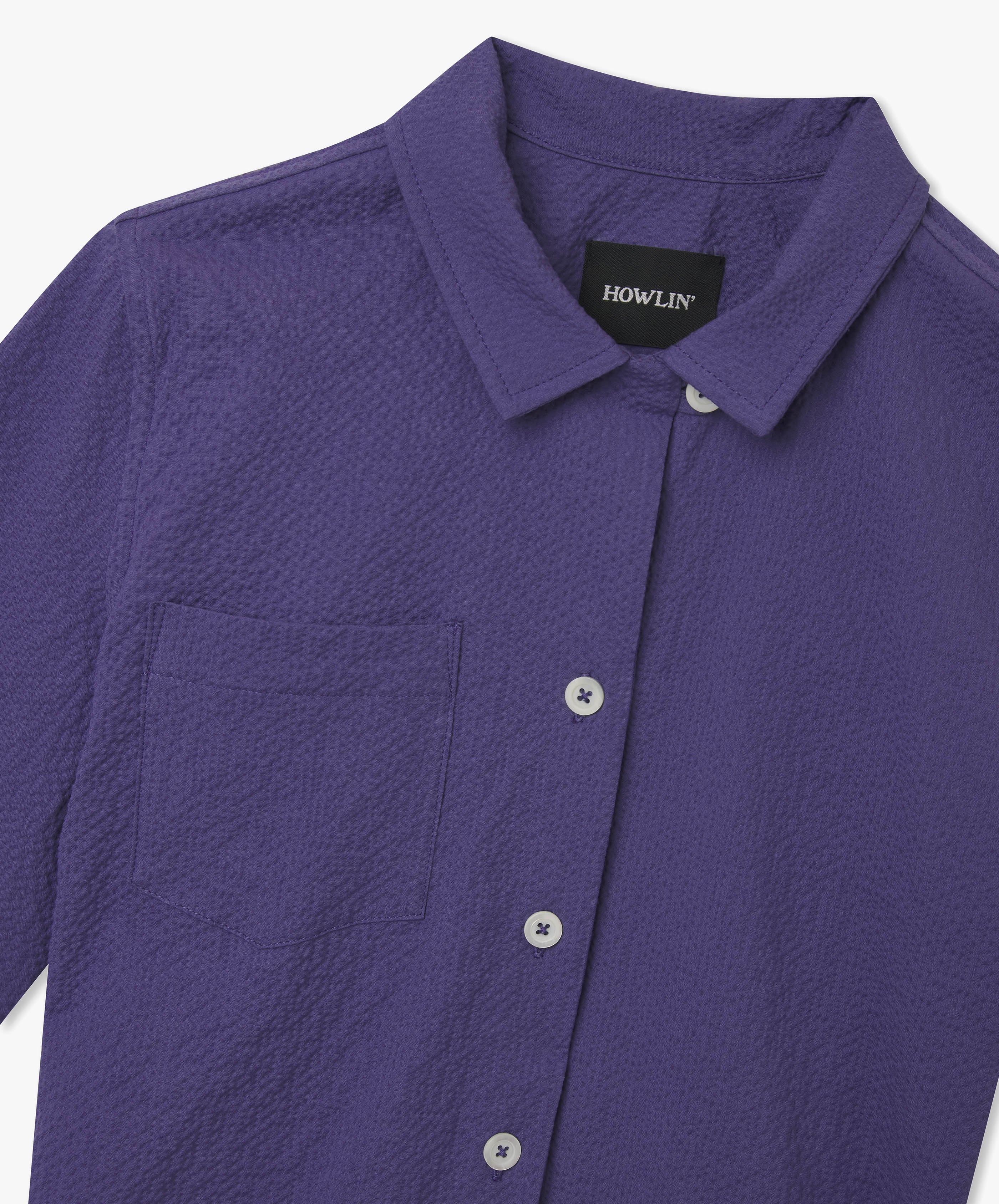 Cocktails For The Girls Please Shirt - Purple Seersucker (Women)