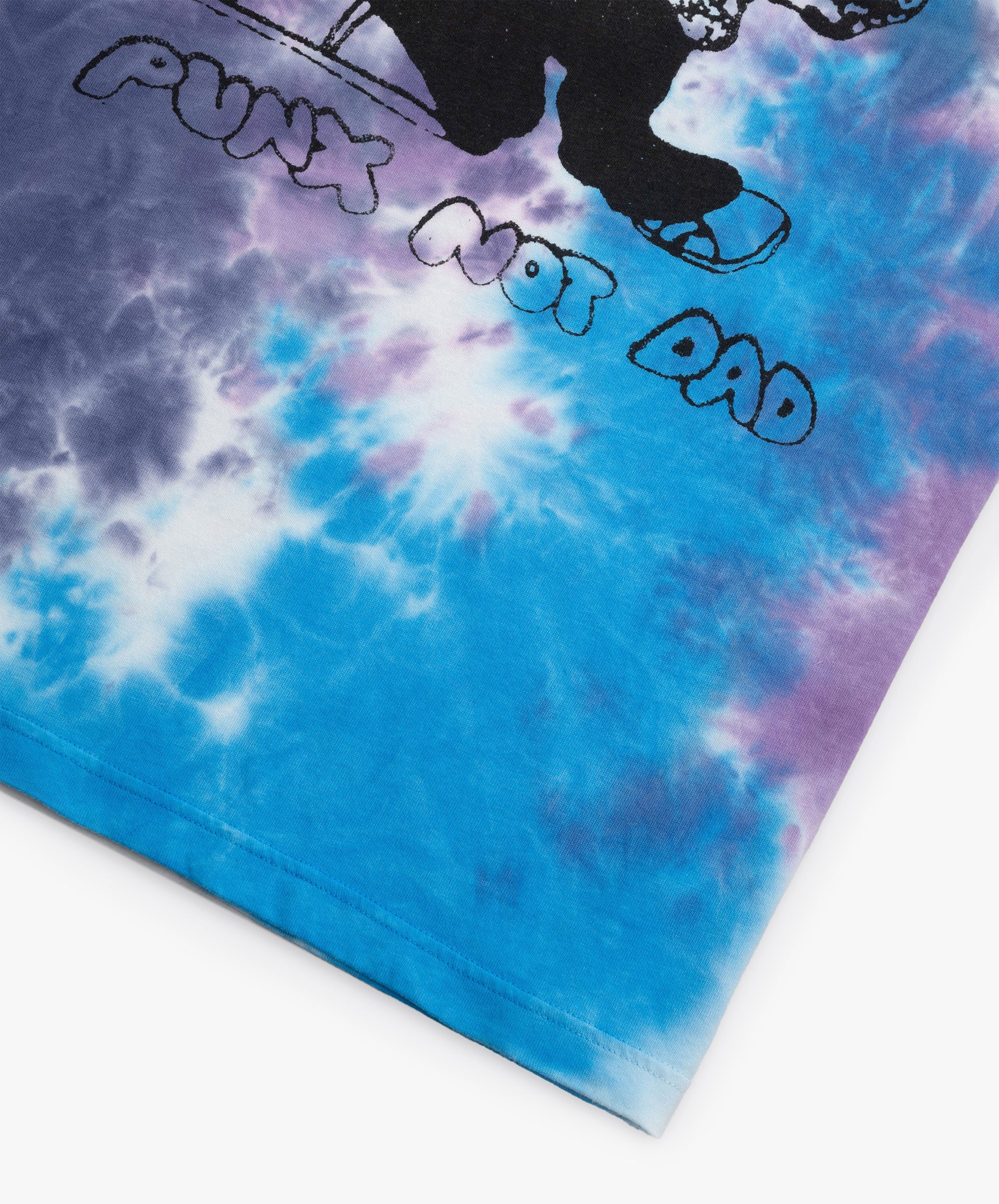 Spray Dyed T-shirt With Logo  - Midnight Mix *Ltd