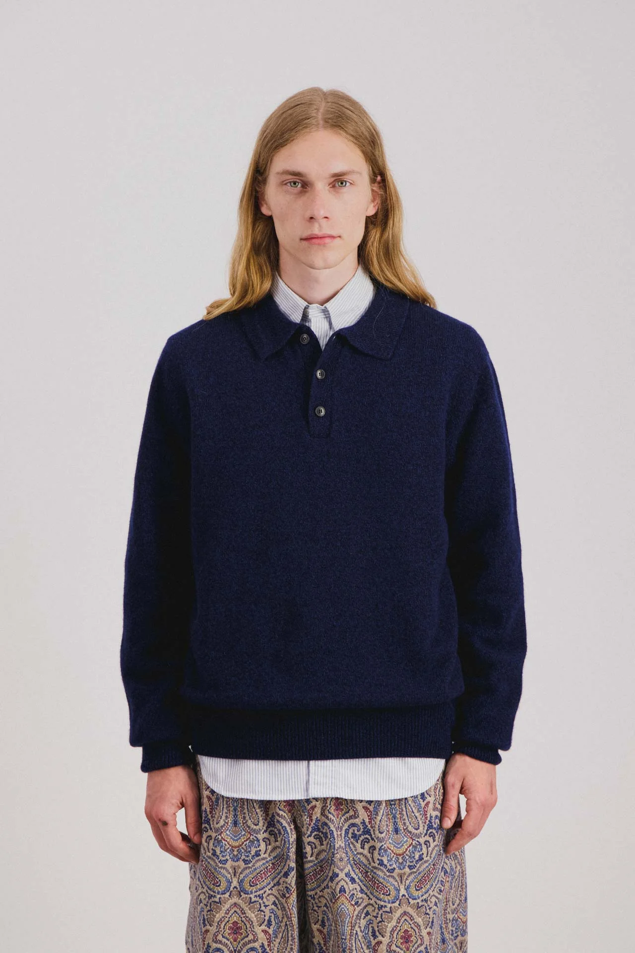 Dance of the Polo Knit - Navy Mix