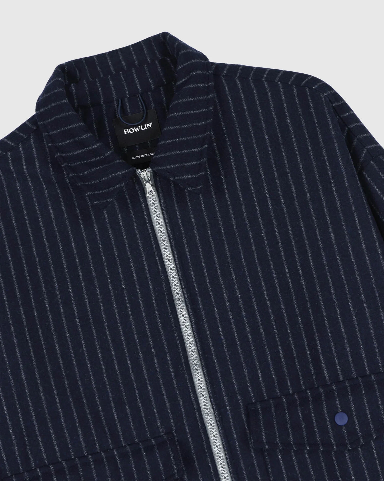 Boxy Swing Jacket - Wool - Striped