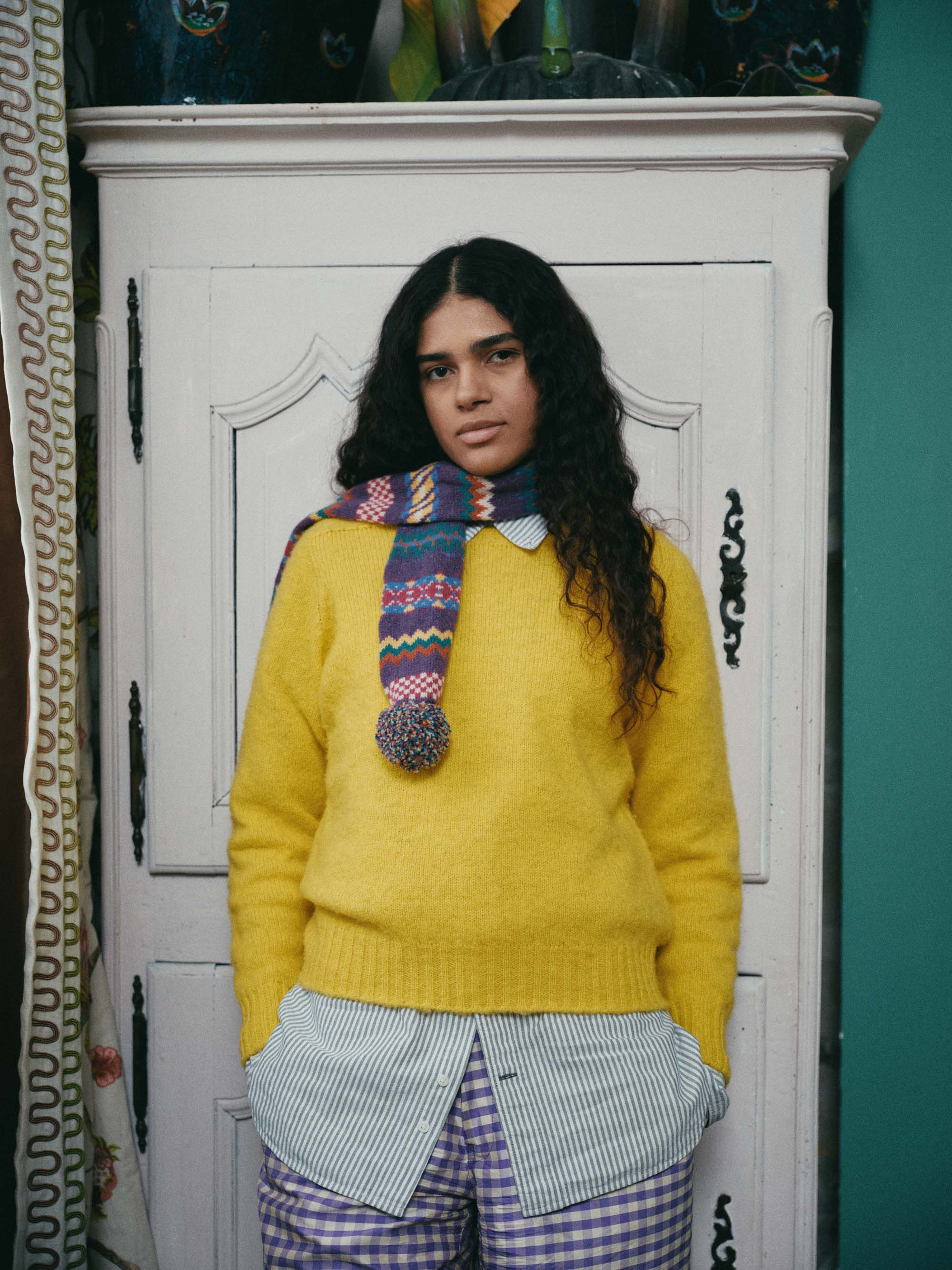 Small Woolen Wonder Scarf - Violet Dream