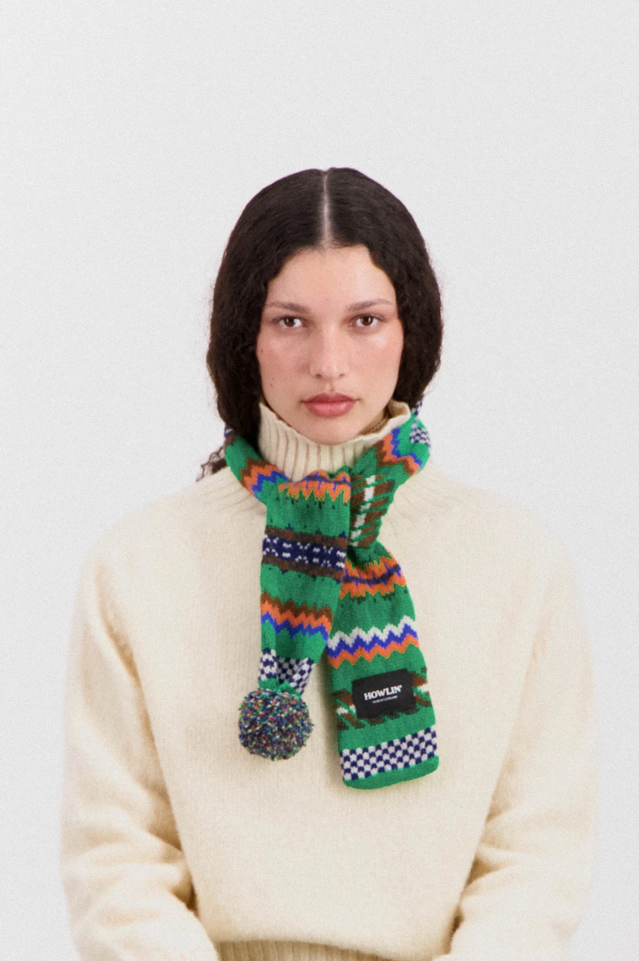 Small Woolen Wonder Scarf - Green Delight