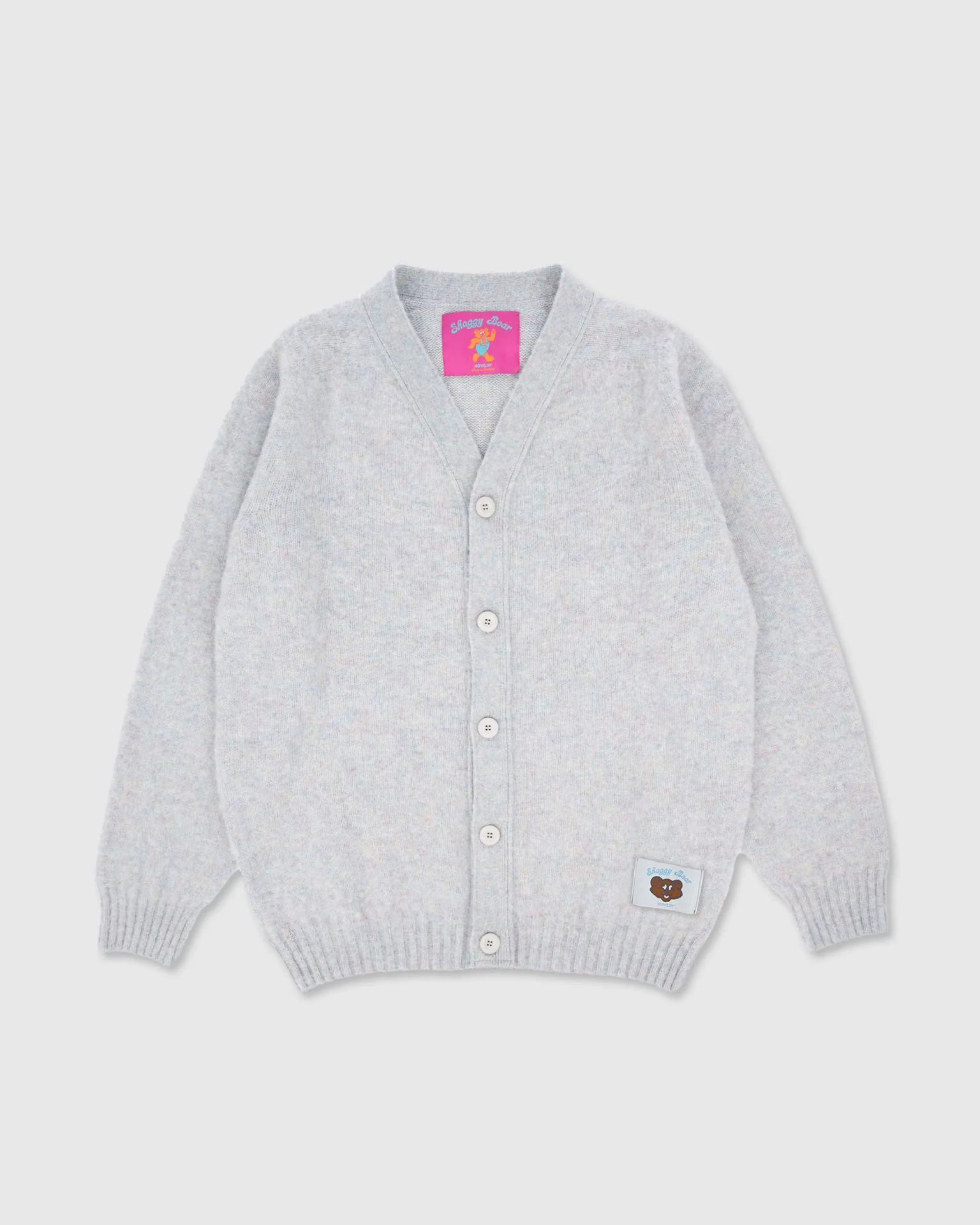 Shaggy Bear Cardigan - Galaxy