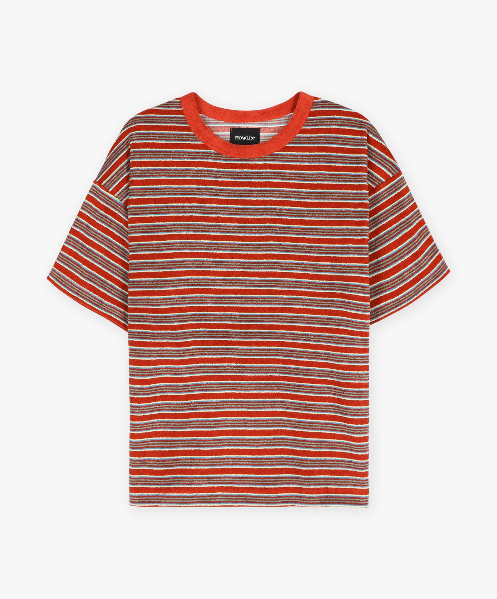 Boxy Freedom T-shirt - Red Fantasy