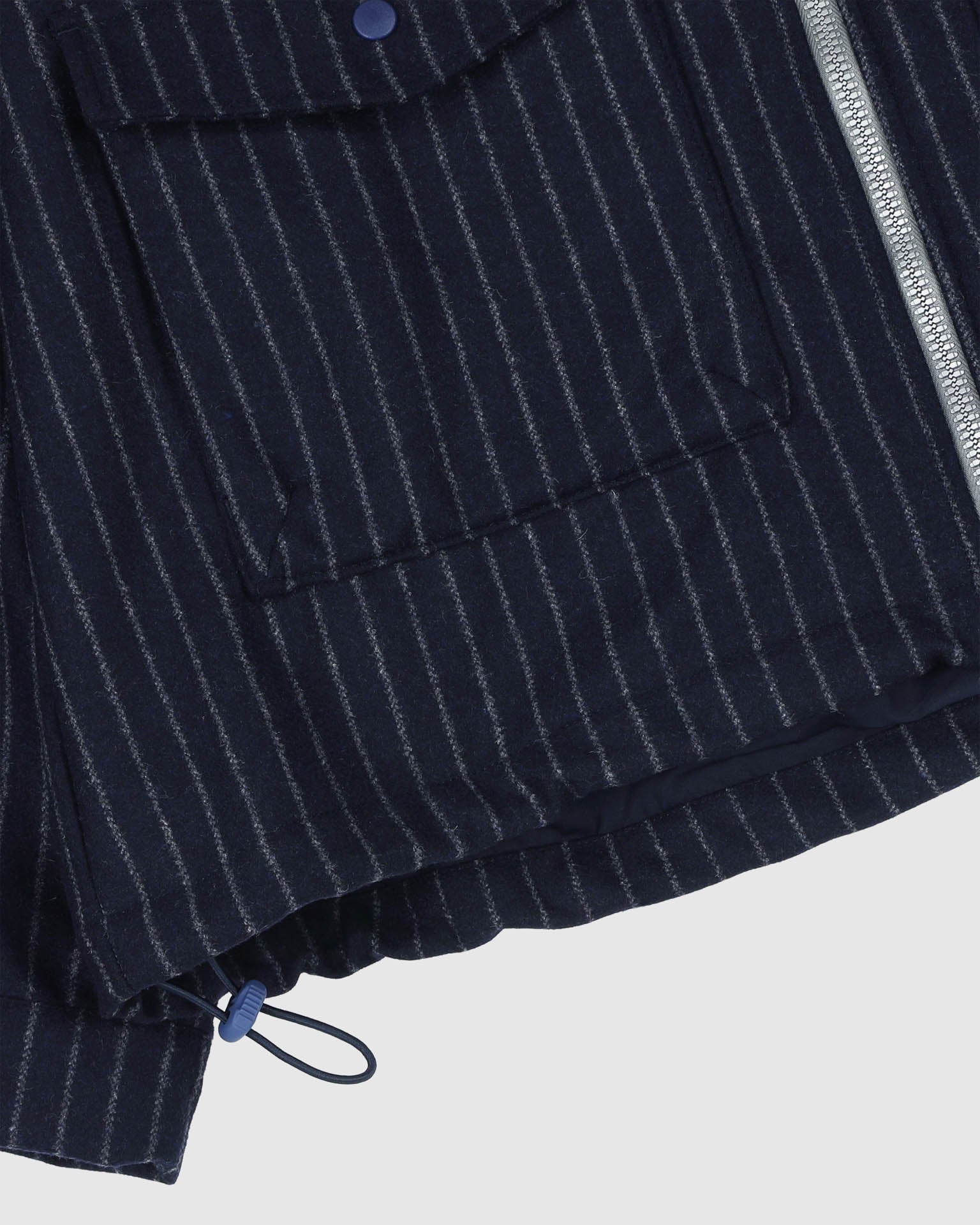 Boxy Swing Jacket - Wool - Striped