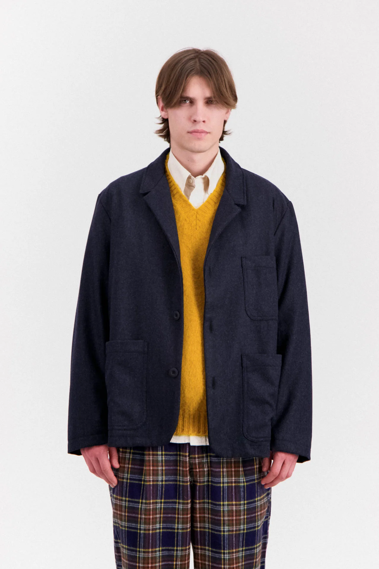 Cosmic Blazer - Wool - Blue