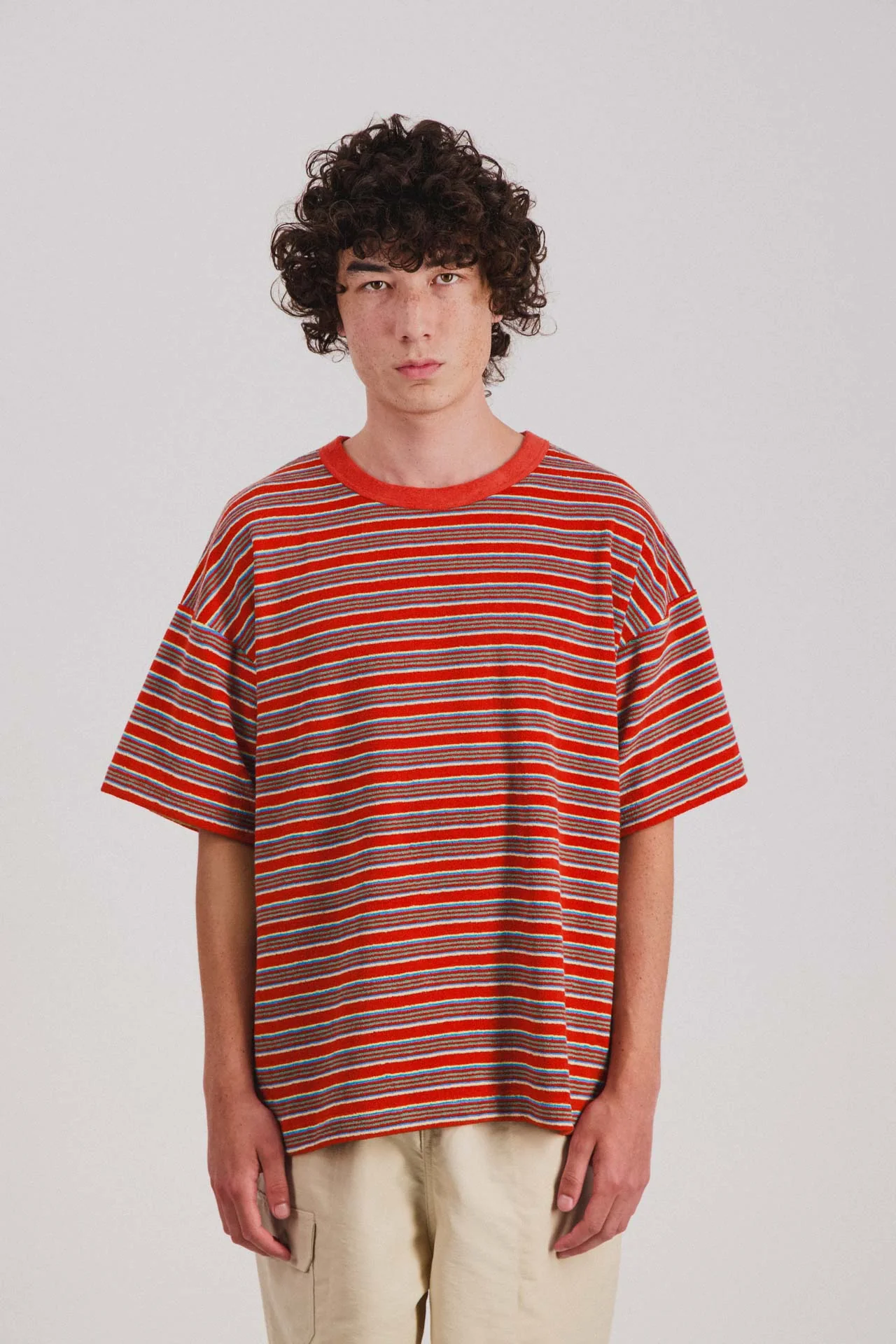 Boxy Freedom T-shirt - Red Fantasy