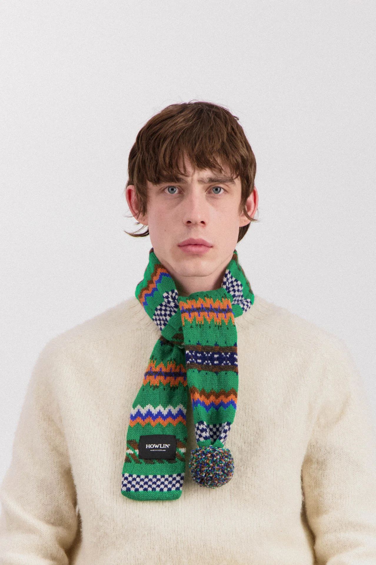 Small Woolen Wonder Scarf - Green Delight