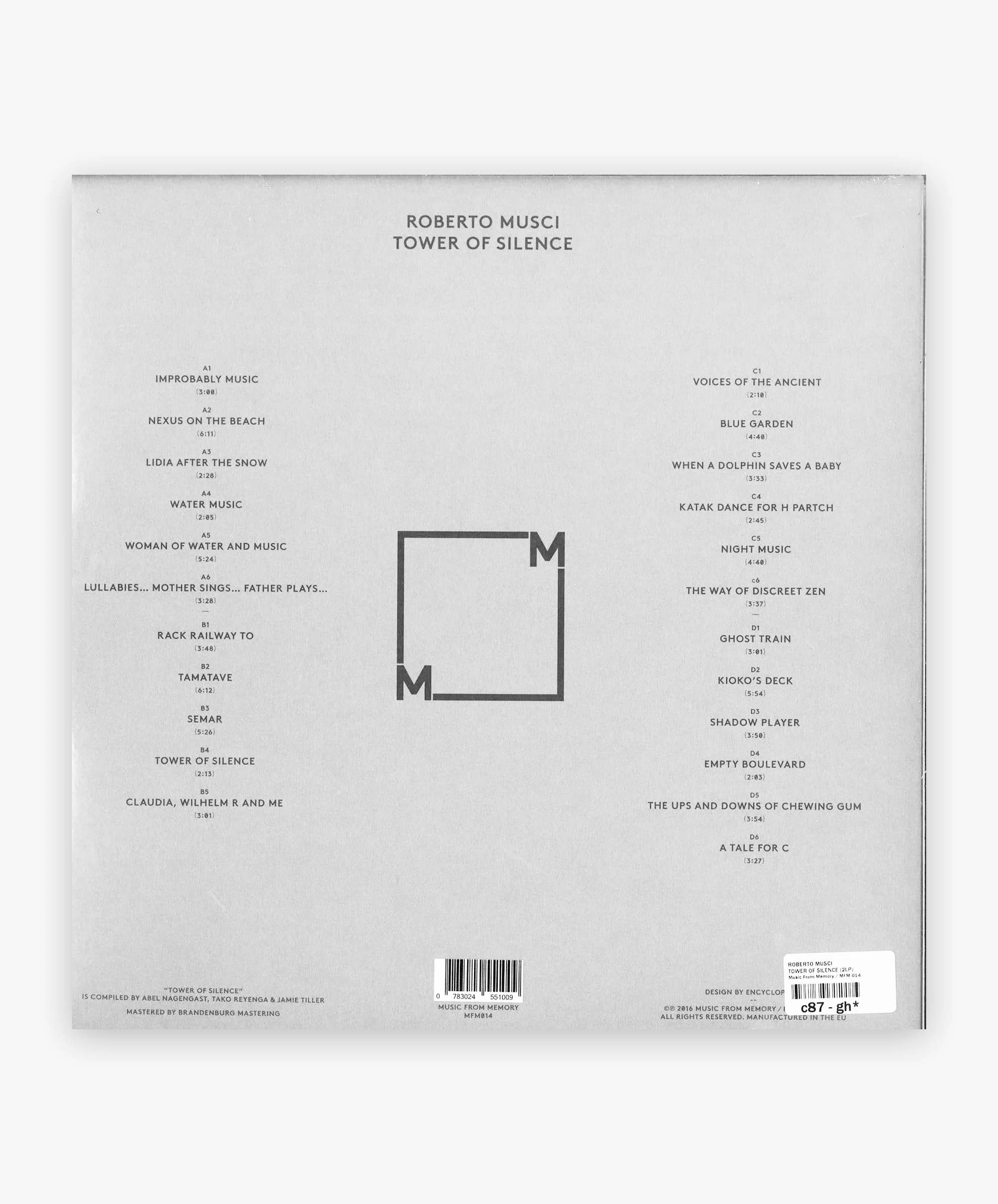 Roberto Musci - Tower Of Silence 2LP (2024 Represses)