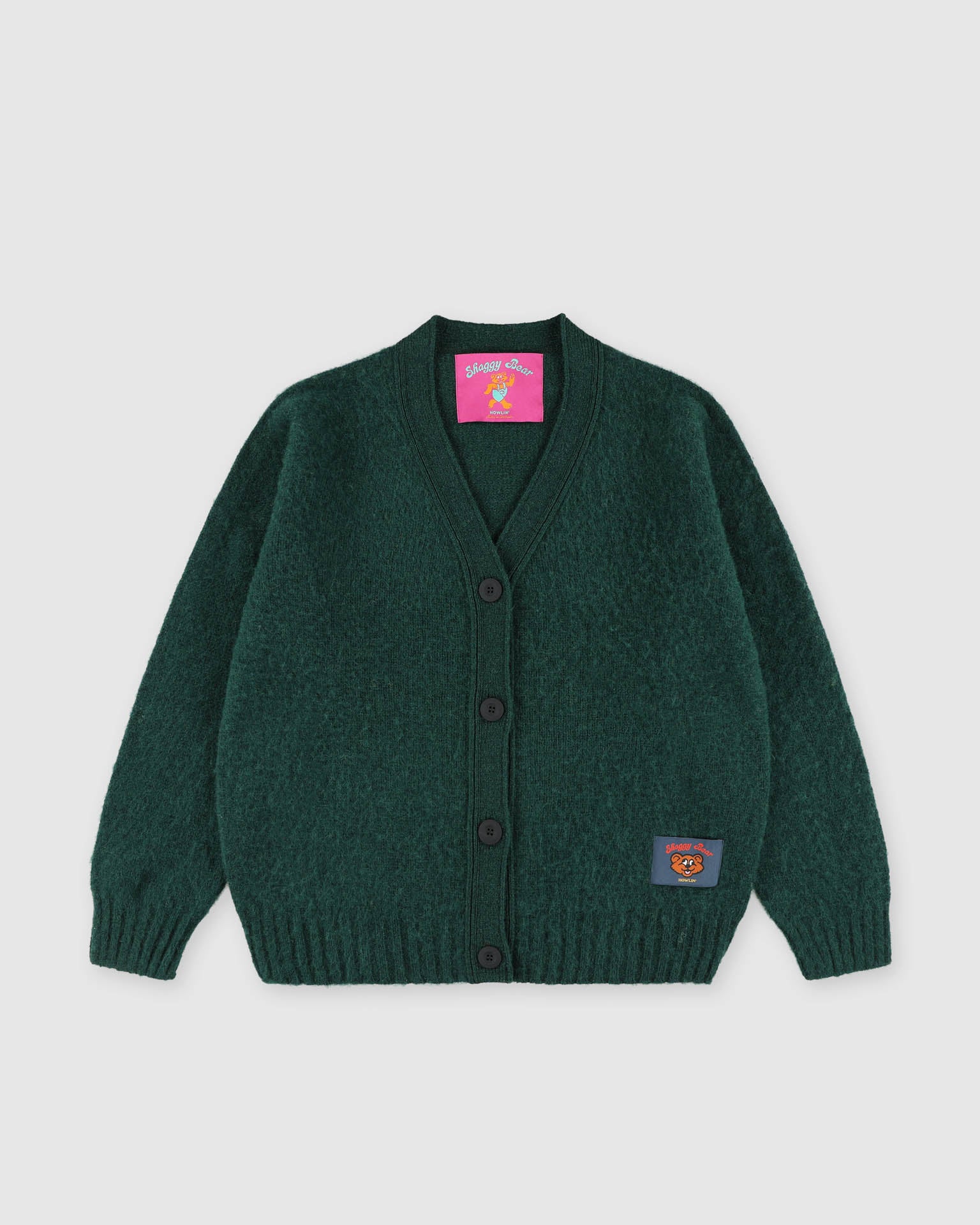 Shaggy Bear Women Cardigan - Forest (Women)