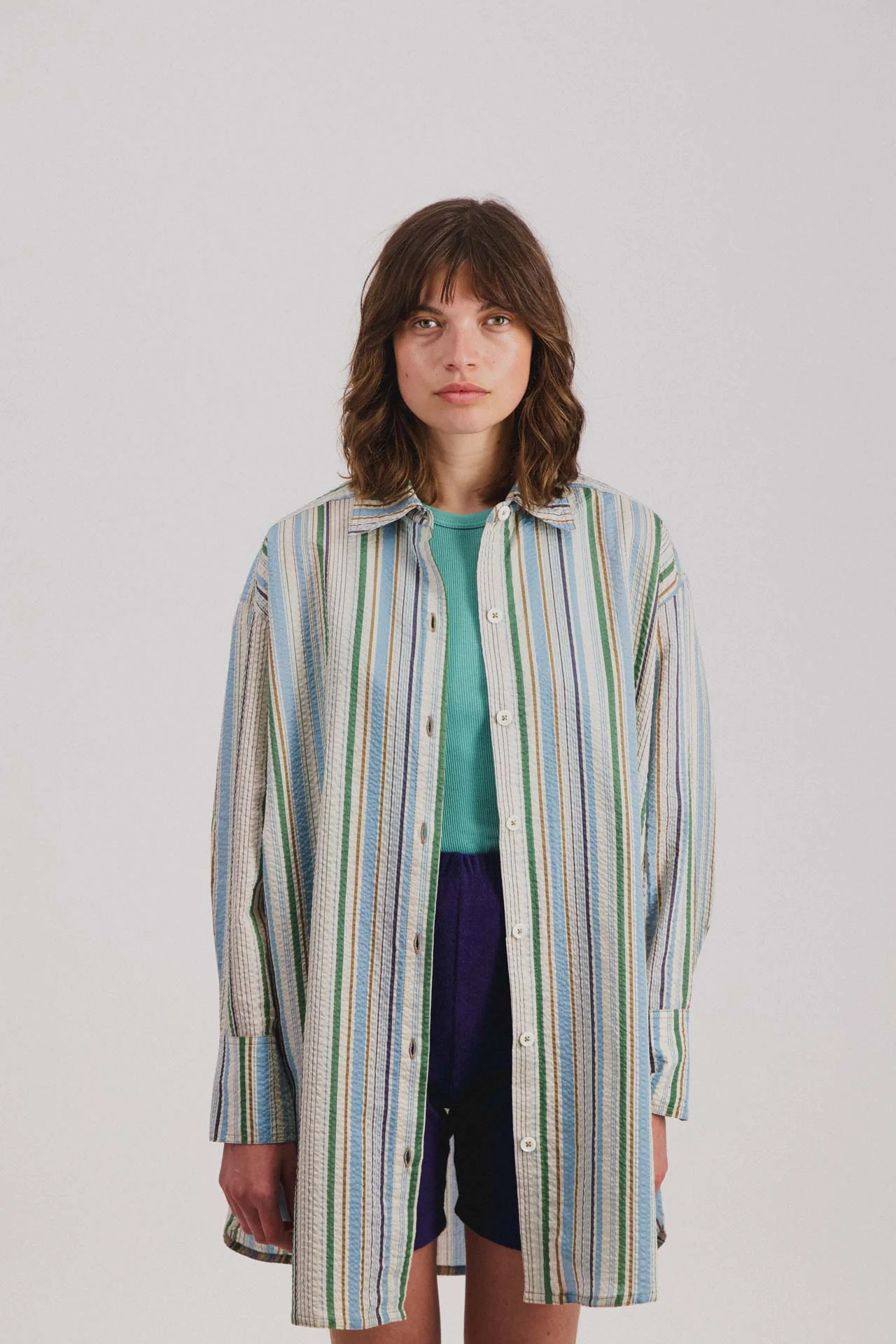 Big Lovely Shirt - Fantasy - Tropical Stripes (Women)