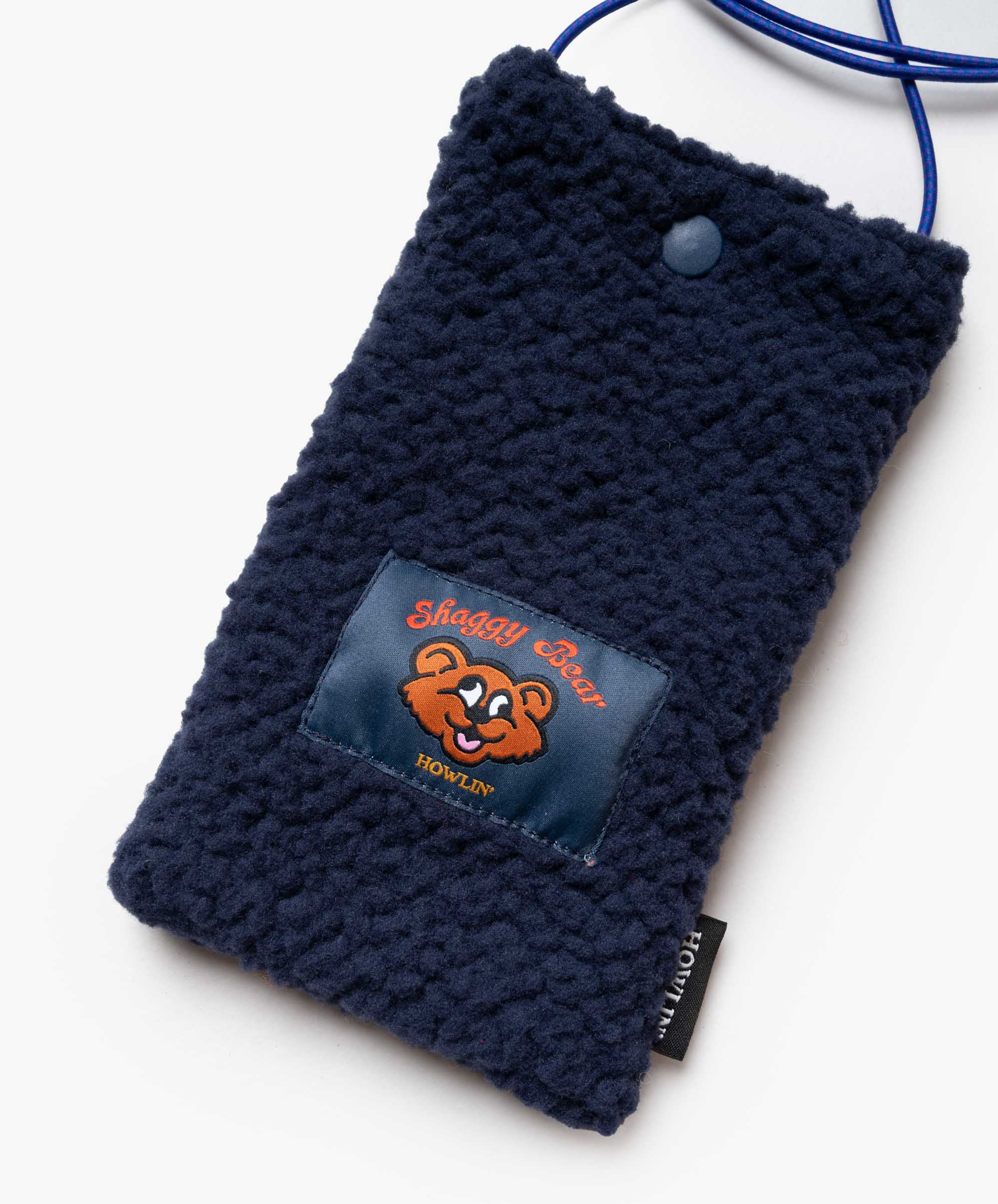 Shaggy Bear Pouch - Recycled Shearling Navy