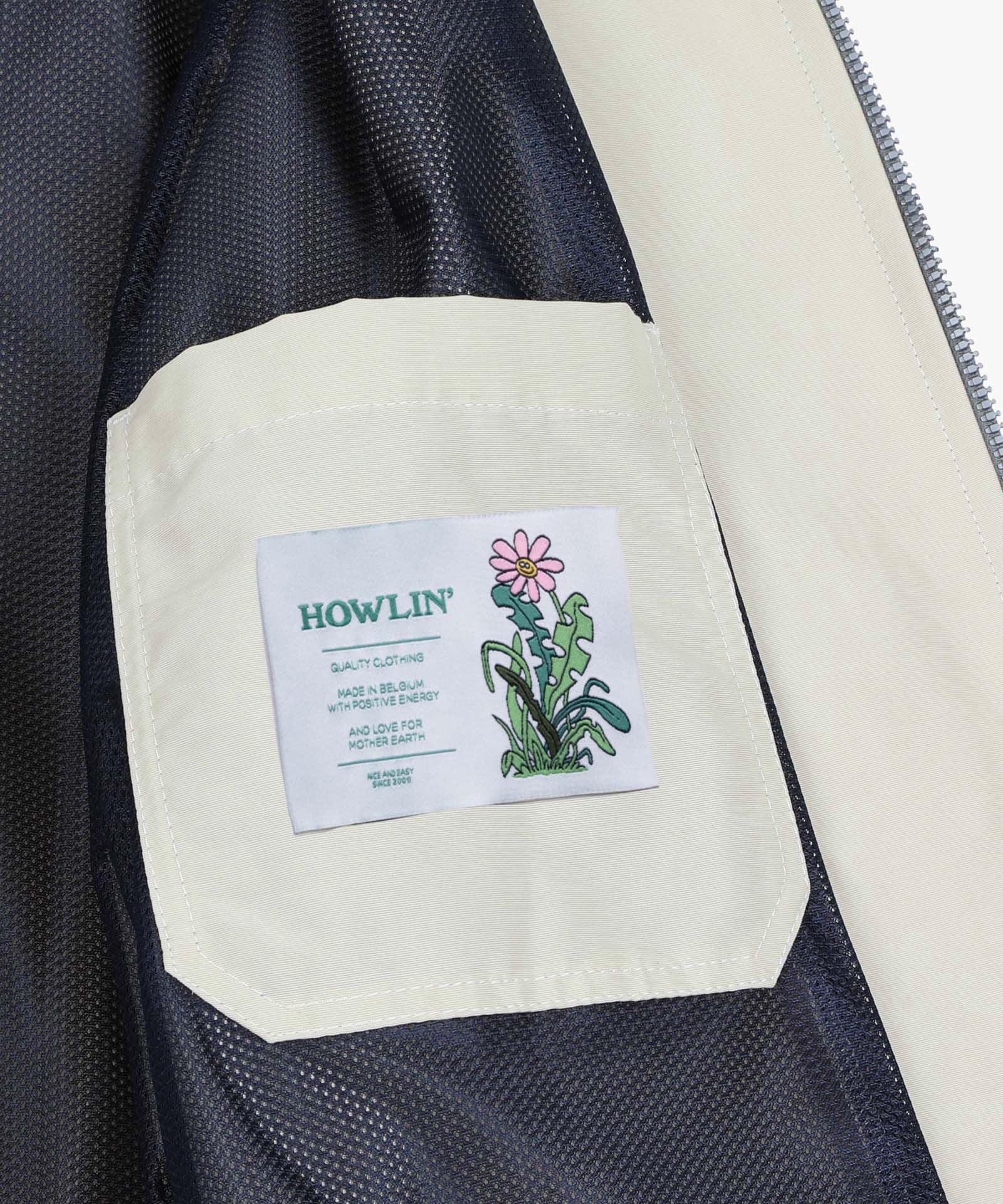 Boxy Swing Jacket For Women - Howlin’ Flower - Cream (Women)