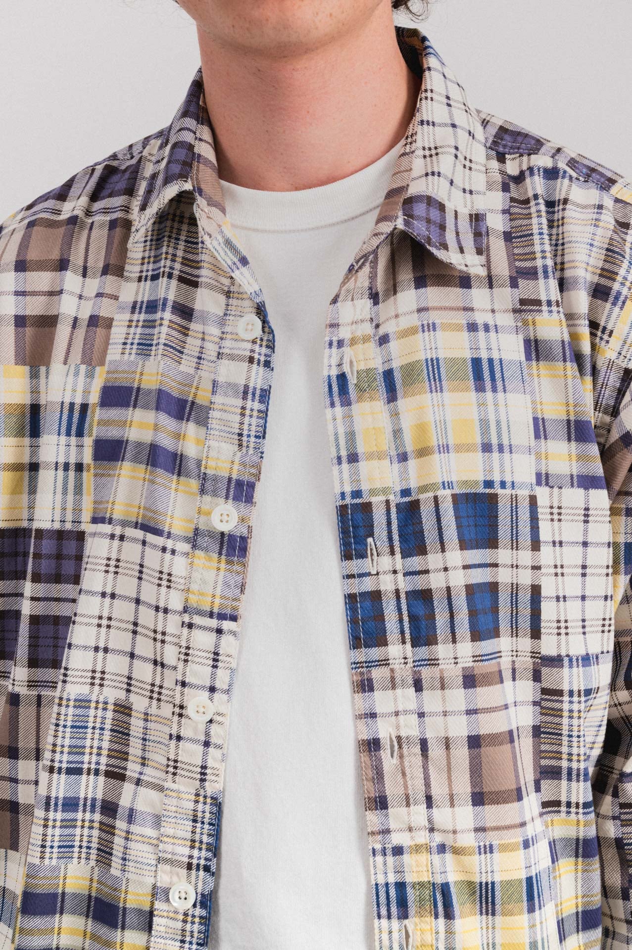 Afterthoughts Shirt - Blue Madras Mix