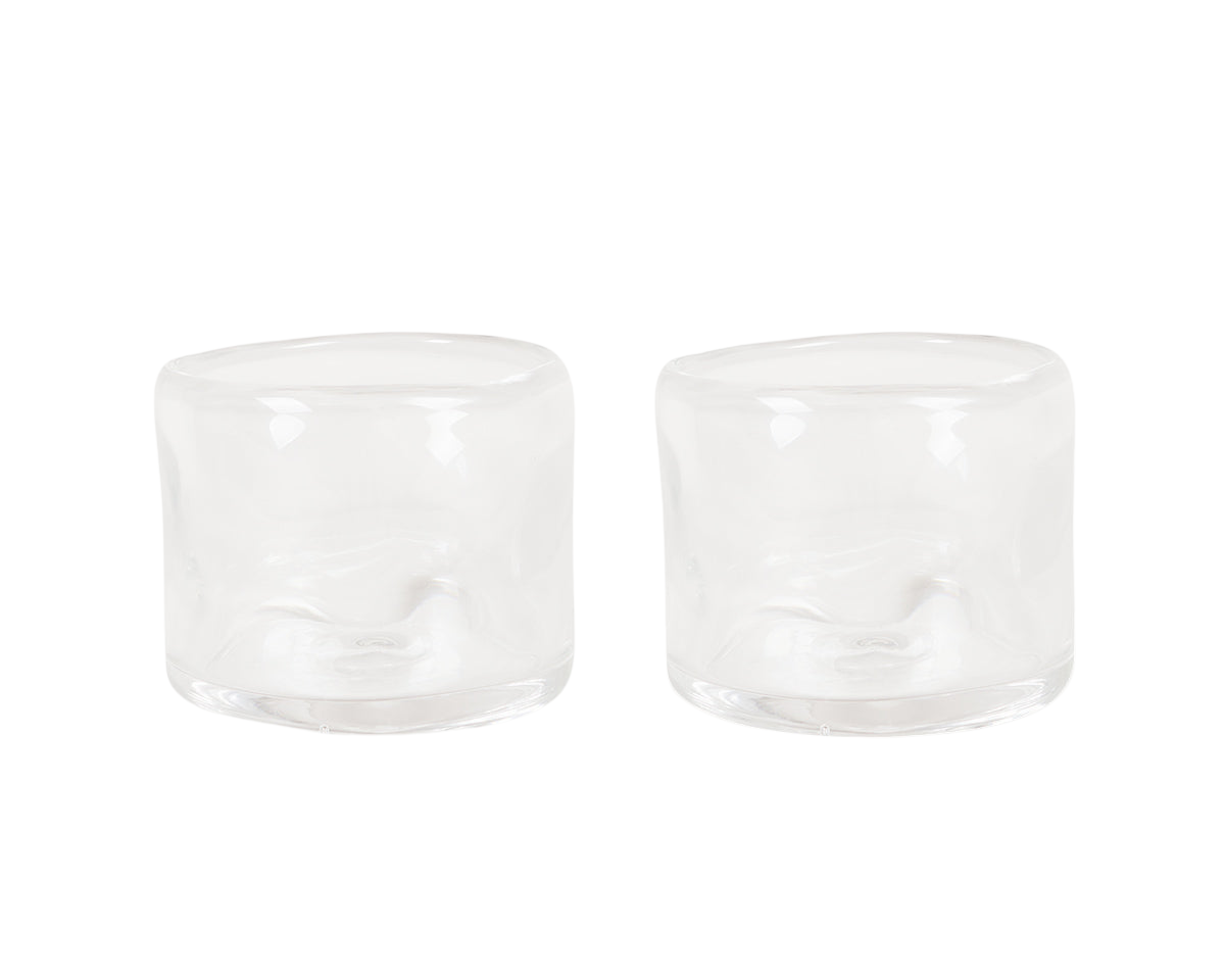 0405 Glass Set of Two | Clear | Wide