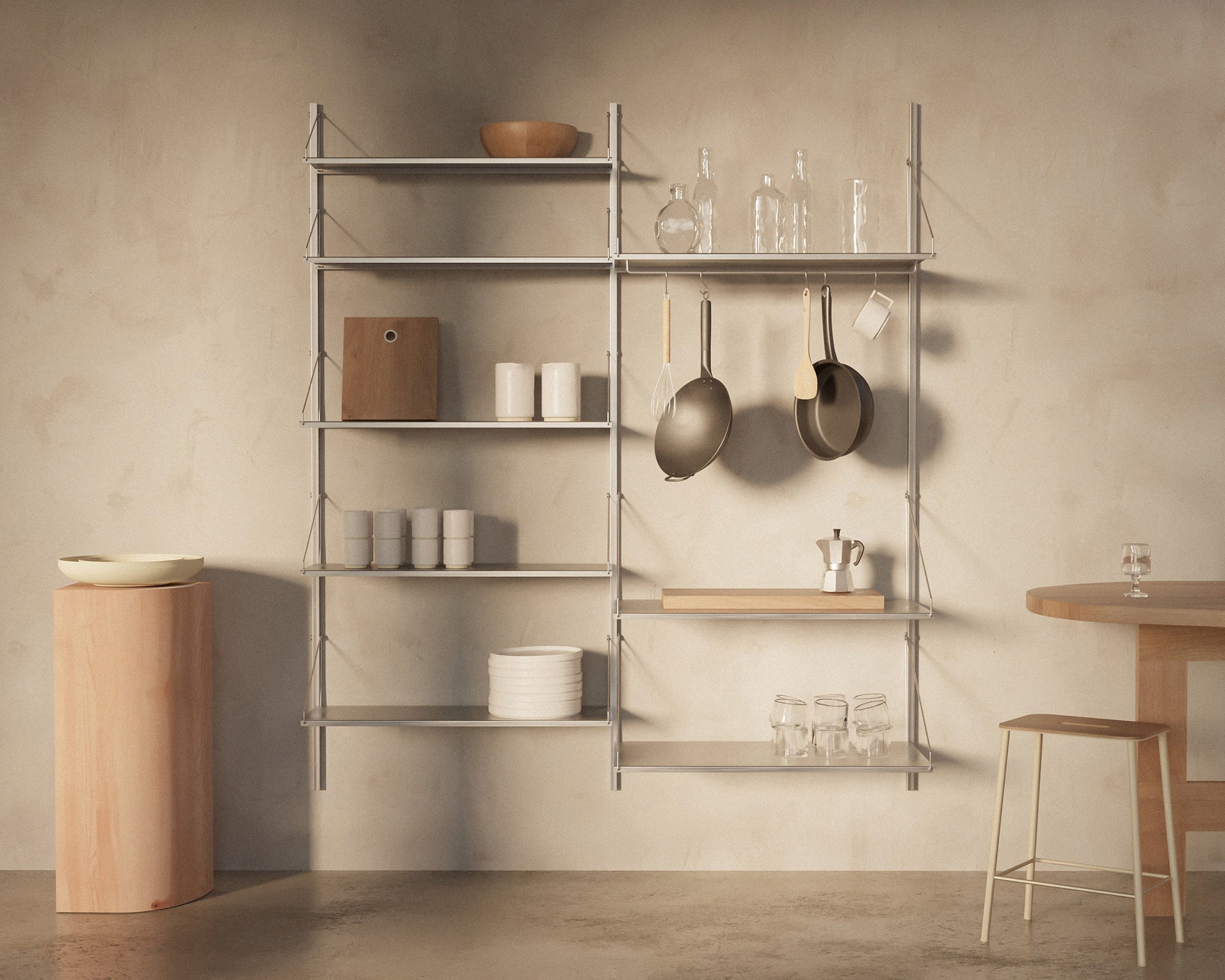 Library Hanger Shelf | Stainless Steel | D40 / W80