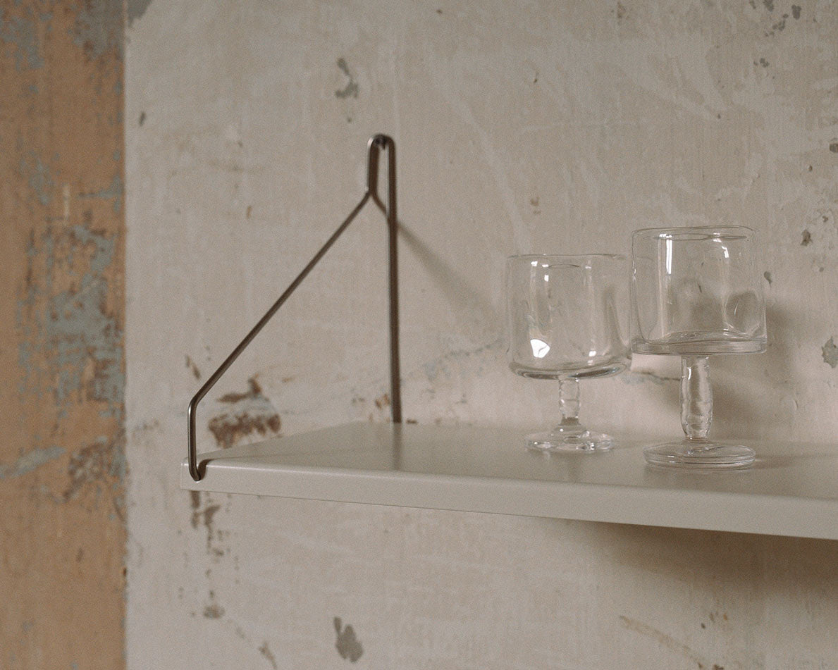 Single Shelf | Warm White Steel | D20 / W40