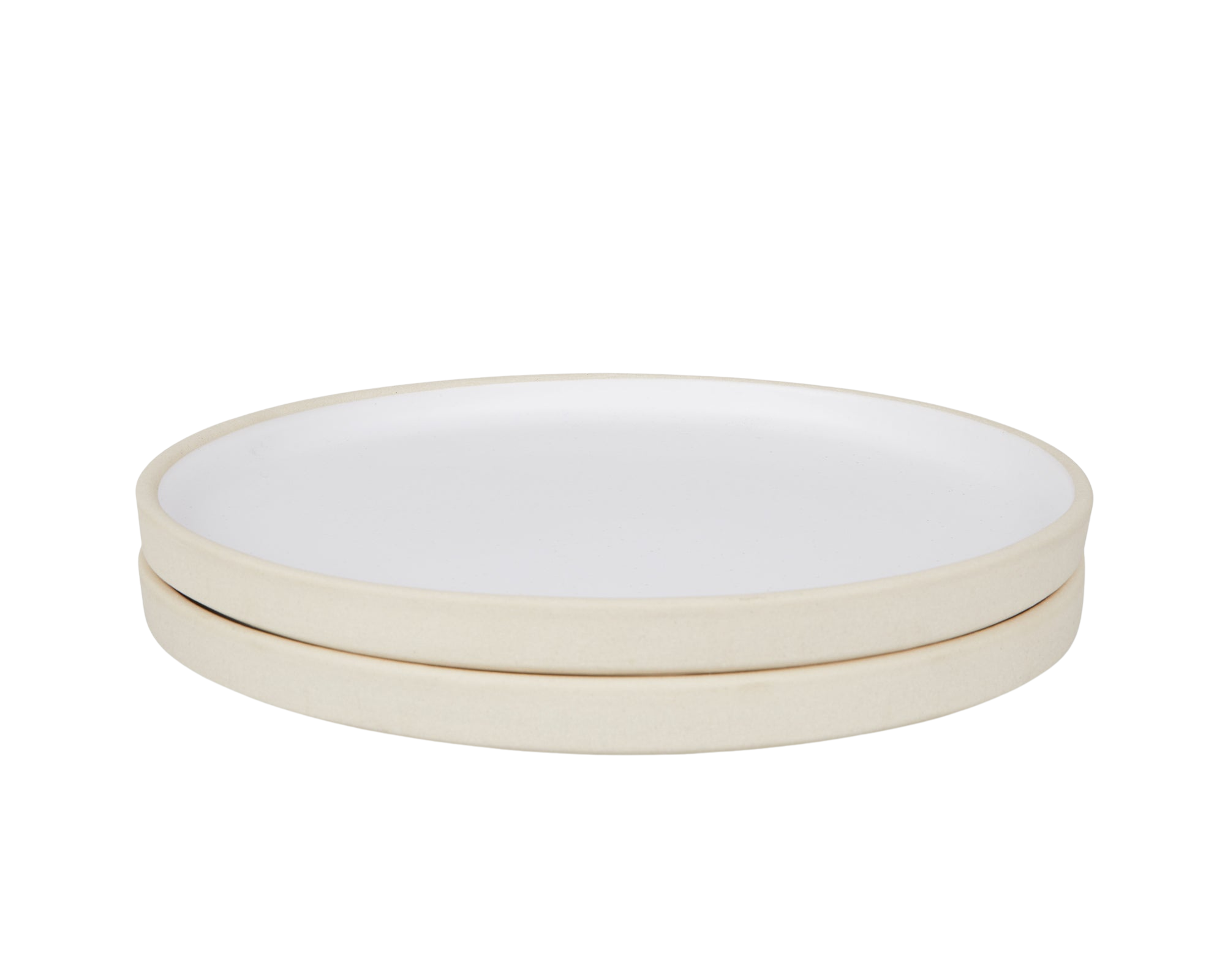 Otto Ceramic Plate Set of Two | White | Large