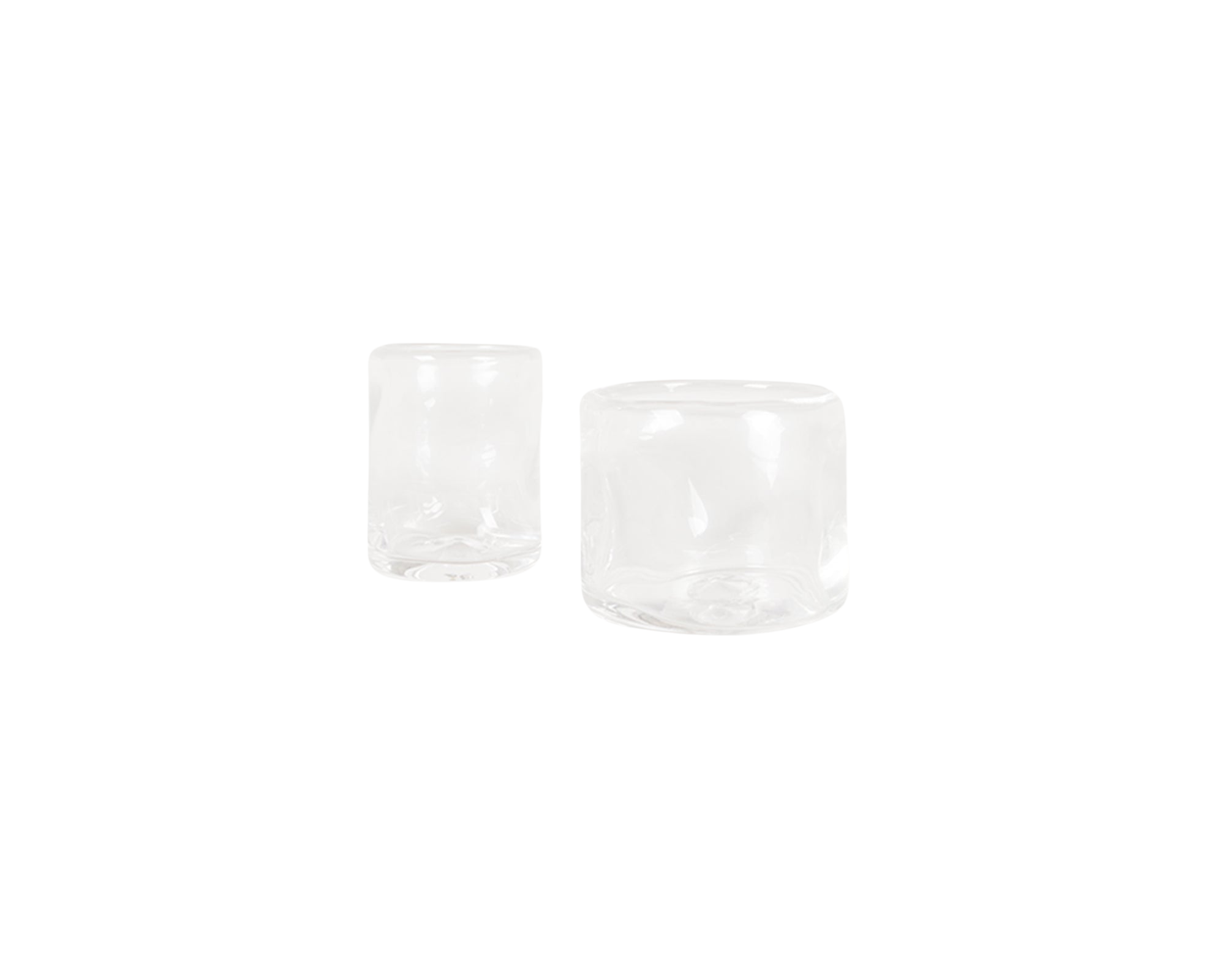 0405 Glass Set of Two | Clear | Wide