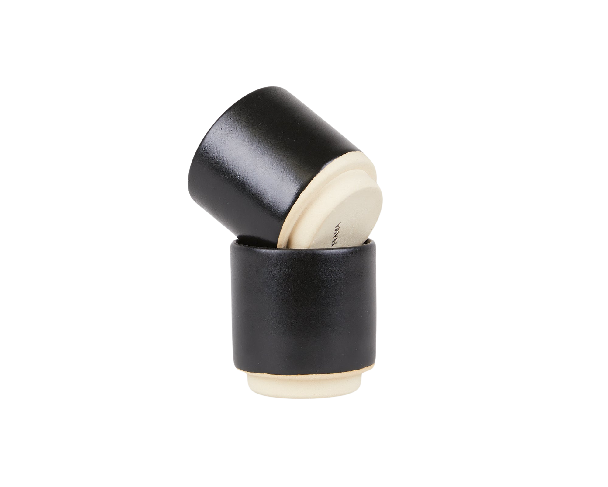 Otto Ceramic Cup Set of Two | Black