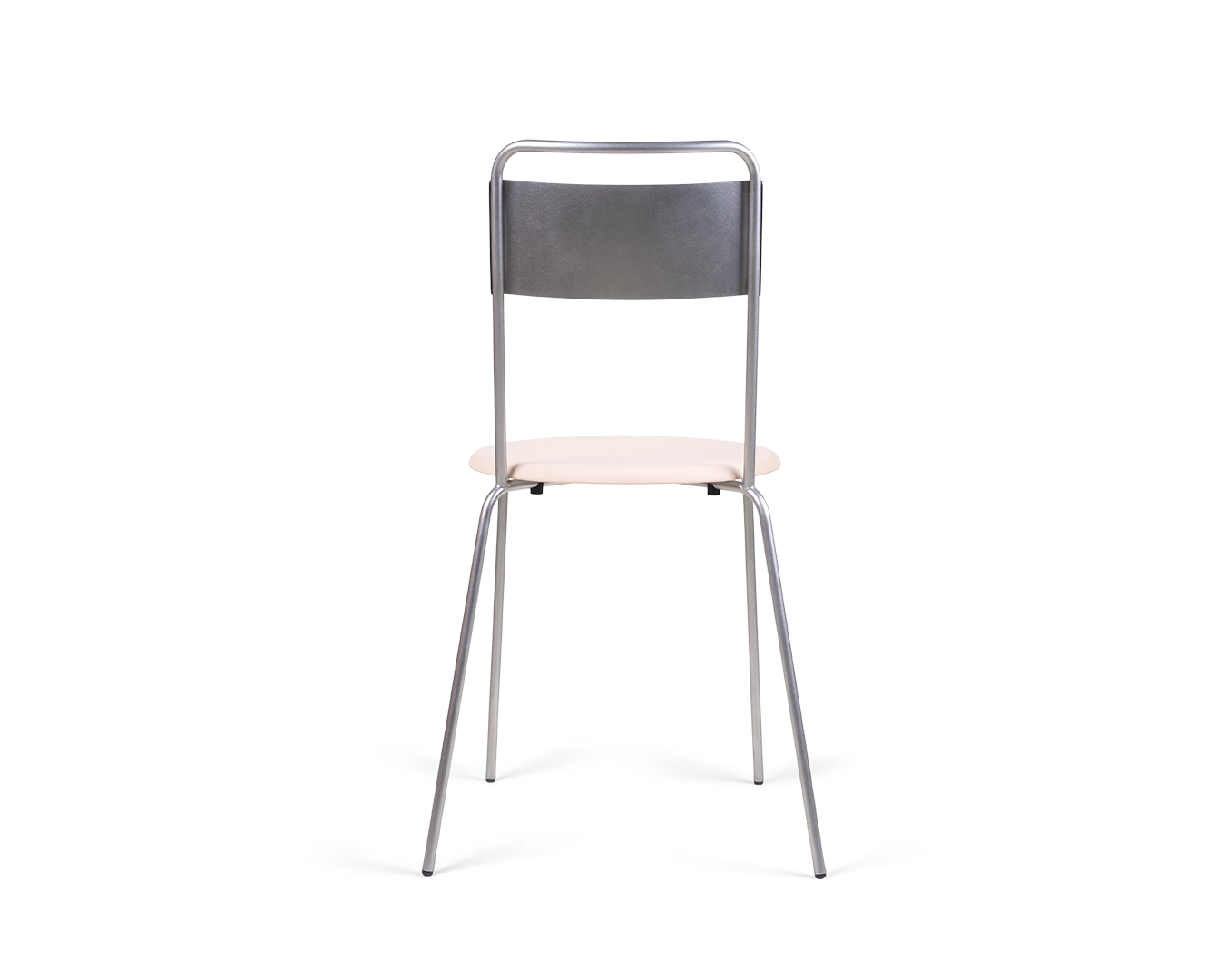 Petit Rond Chair | Stainless Steel / Natural Leather