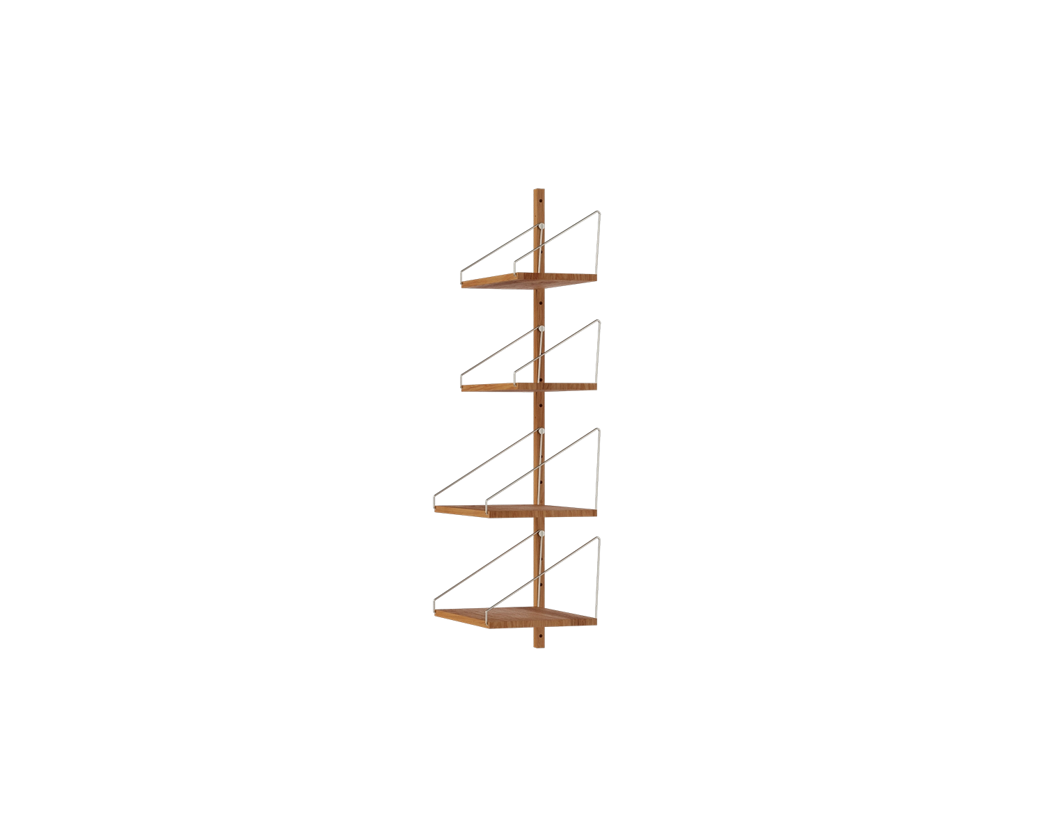 Shelf Library Add-on Section | Natural Oak | H114.8 / W40