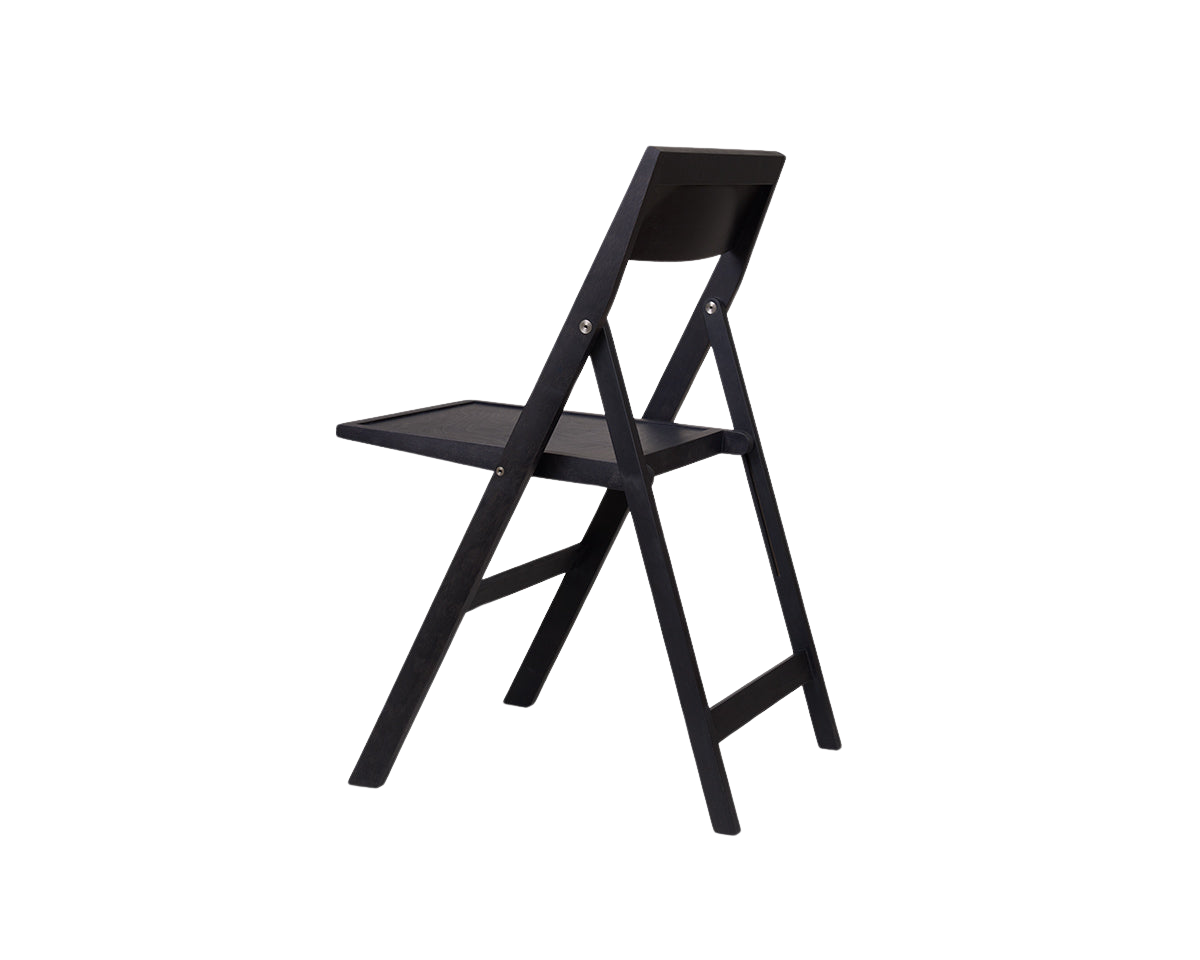 Folding Flat Chair | Ash Black Birch | Reethaus Edition