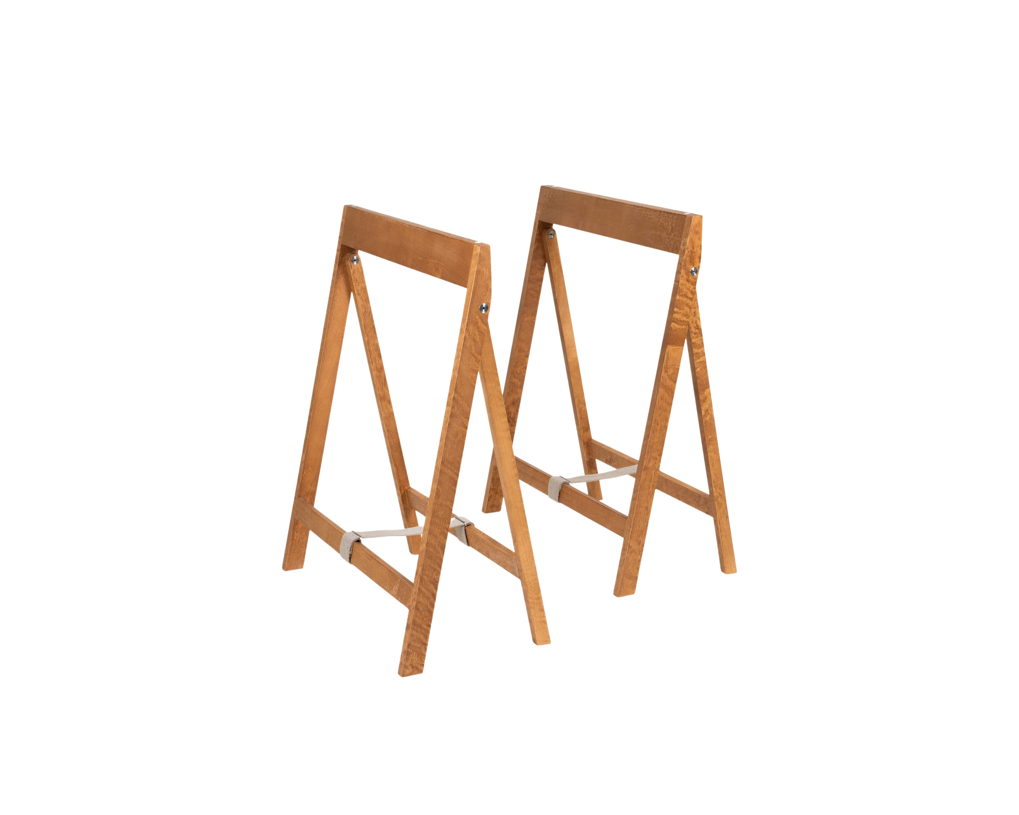 Folding Flat Table Trestles | Warm Brown Birch