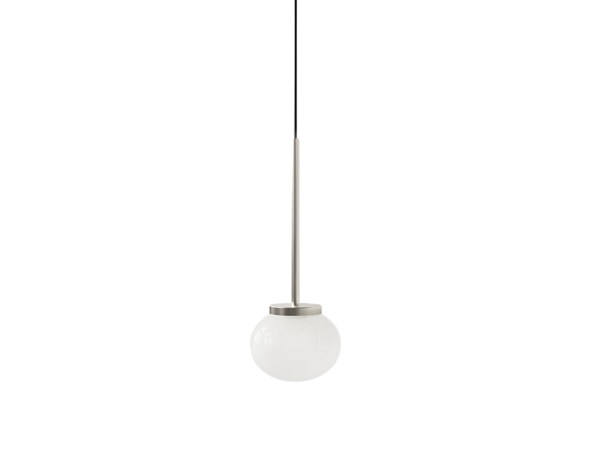 Ovoid Pendant Light | Stainless Steel | Single