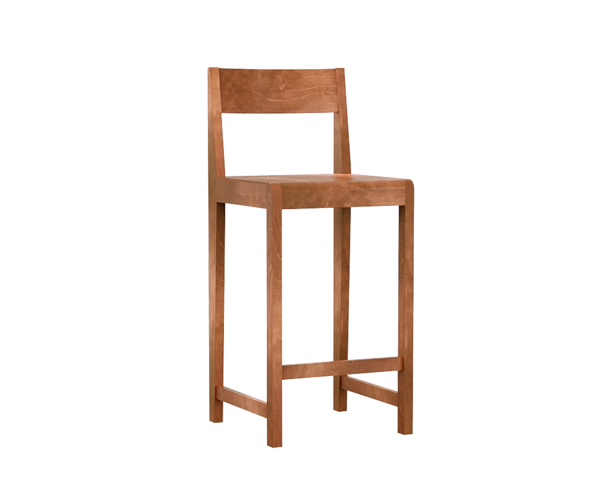 Bar Chair 01 | Warm Brown Birch | H65