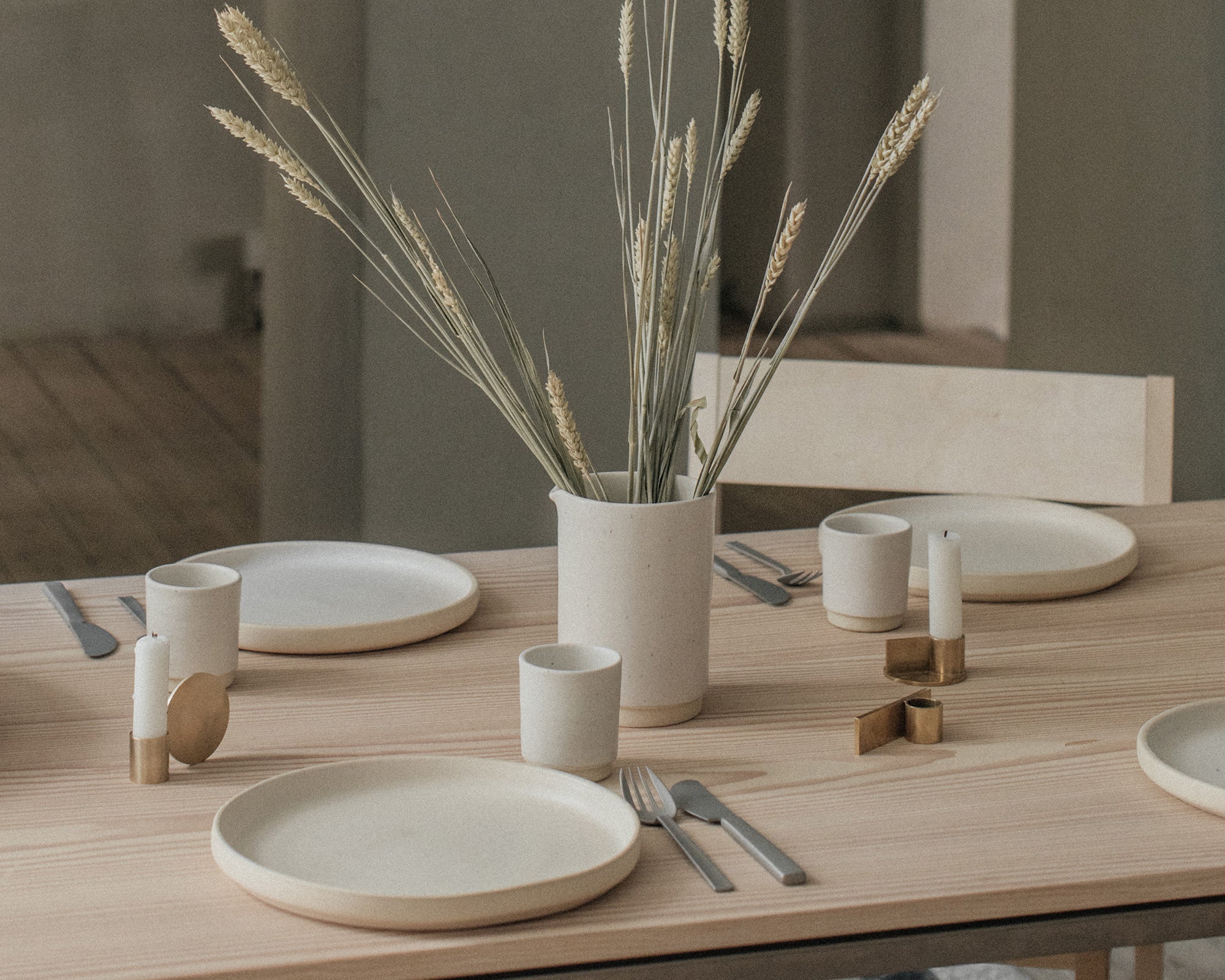 Otto Ceramic Cup Set of Two | White