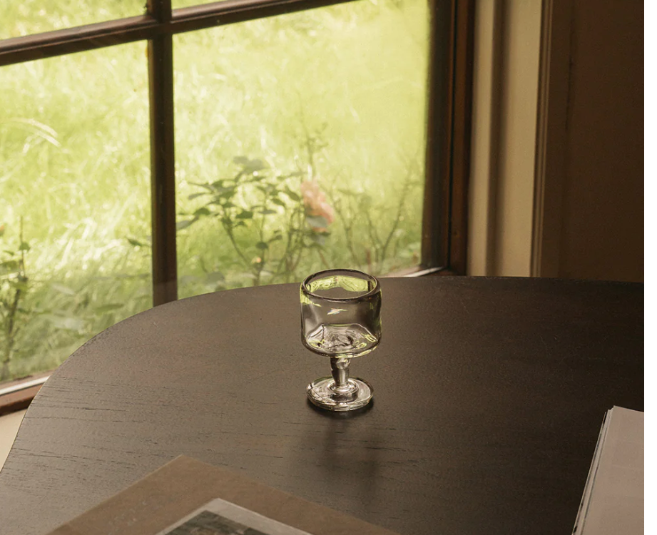 0405 Stem Glass Set of Two | Clear | Small