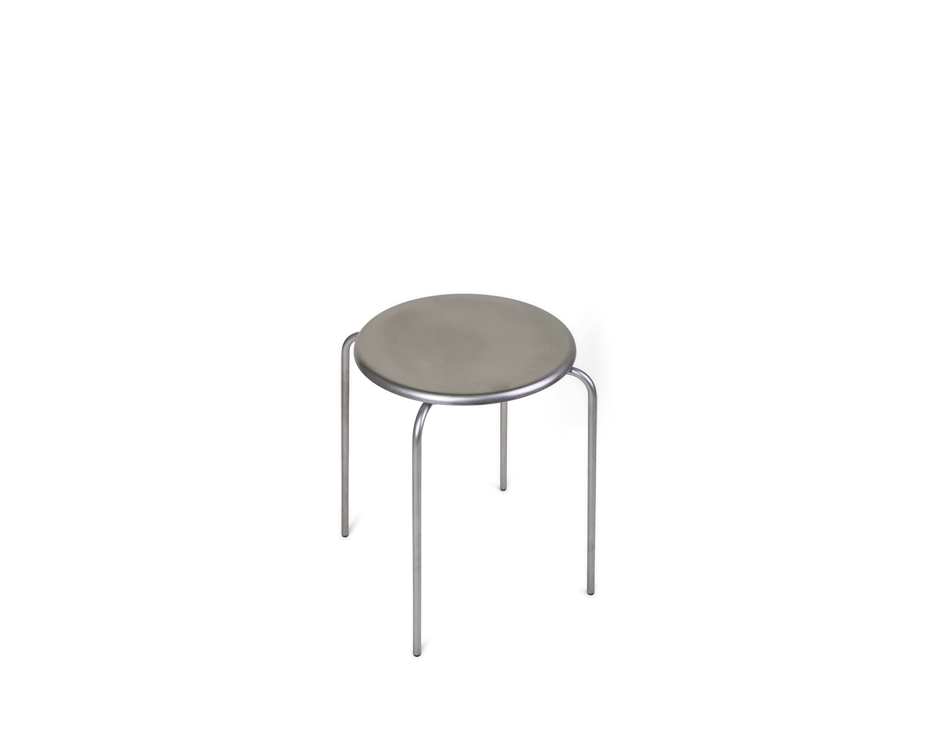 Petit Rond Stool | Stainless Steel