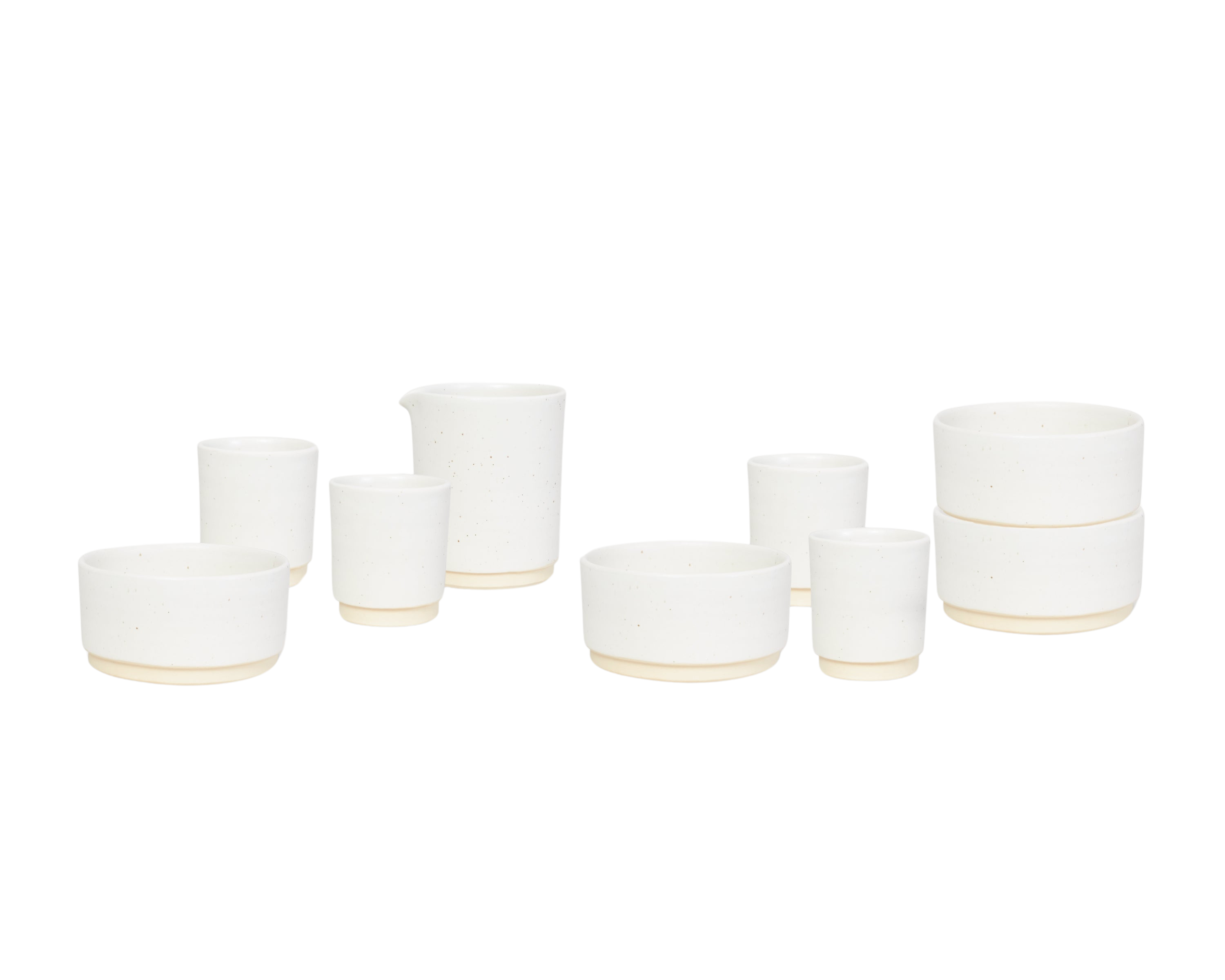 Otto Ceramic Tableware Set | Breakfast | White
