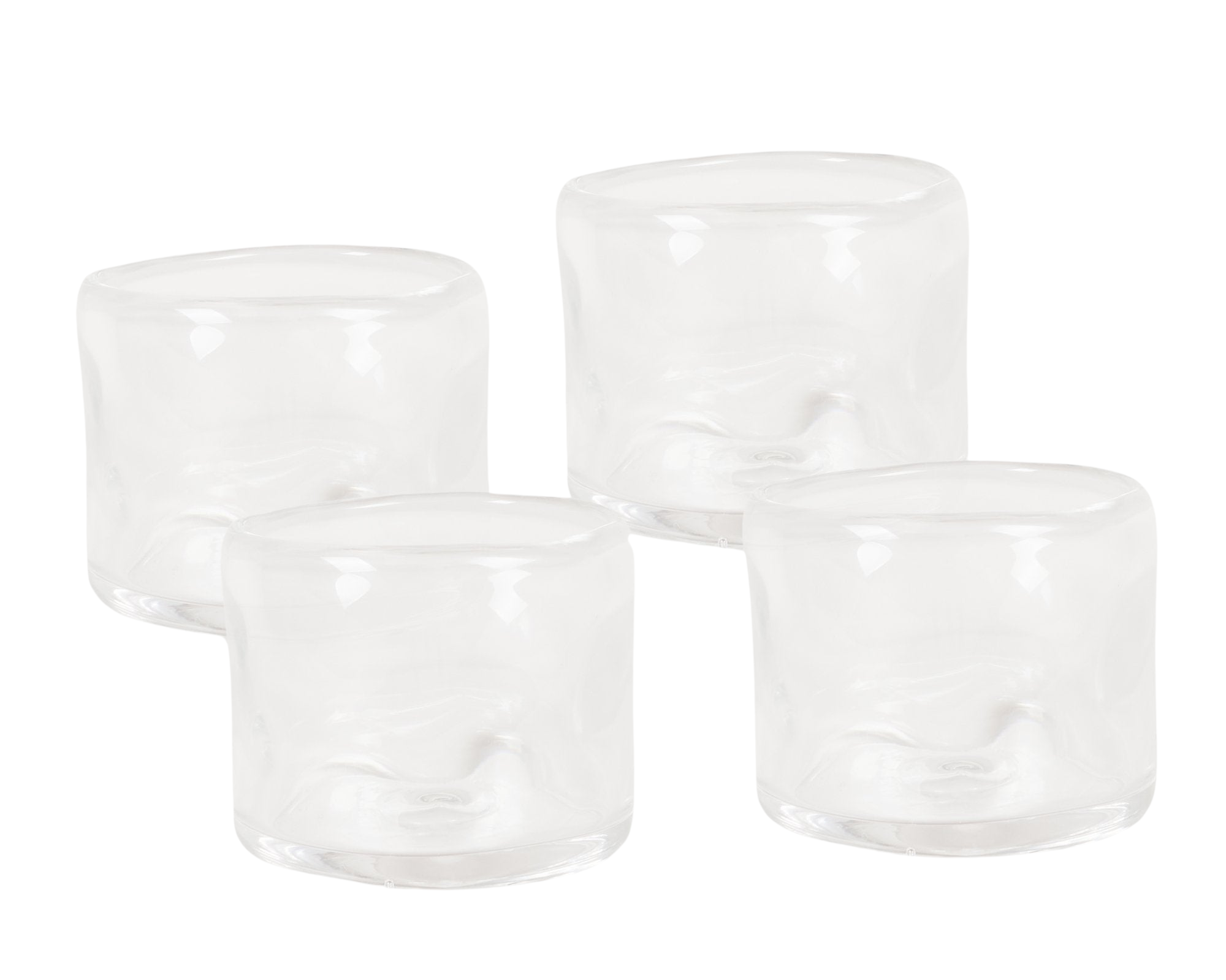 0405 Glass Set of Four | Clear | Wide