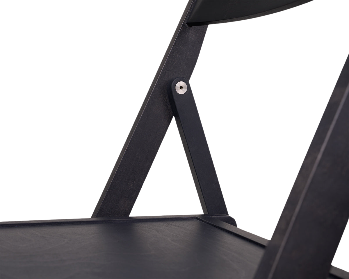 Folding Flat Chair | Ash Black Birch | Reethaus Edition