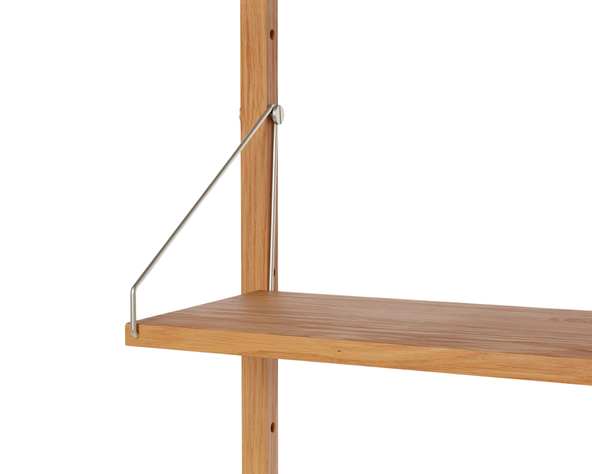 Shelf Library Add-on Section | Natural Oak | H114.8 / W40