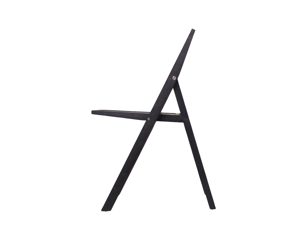 Folding Flat Chair | Ash Black Birch | Reethaus Edition
