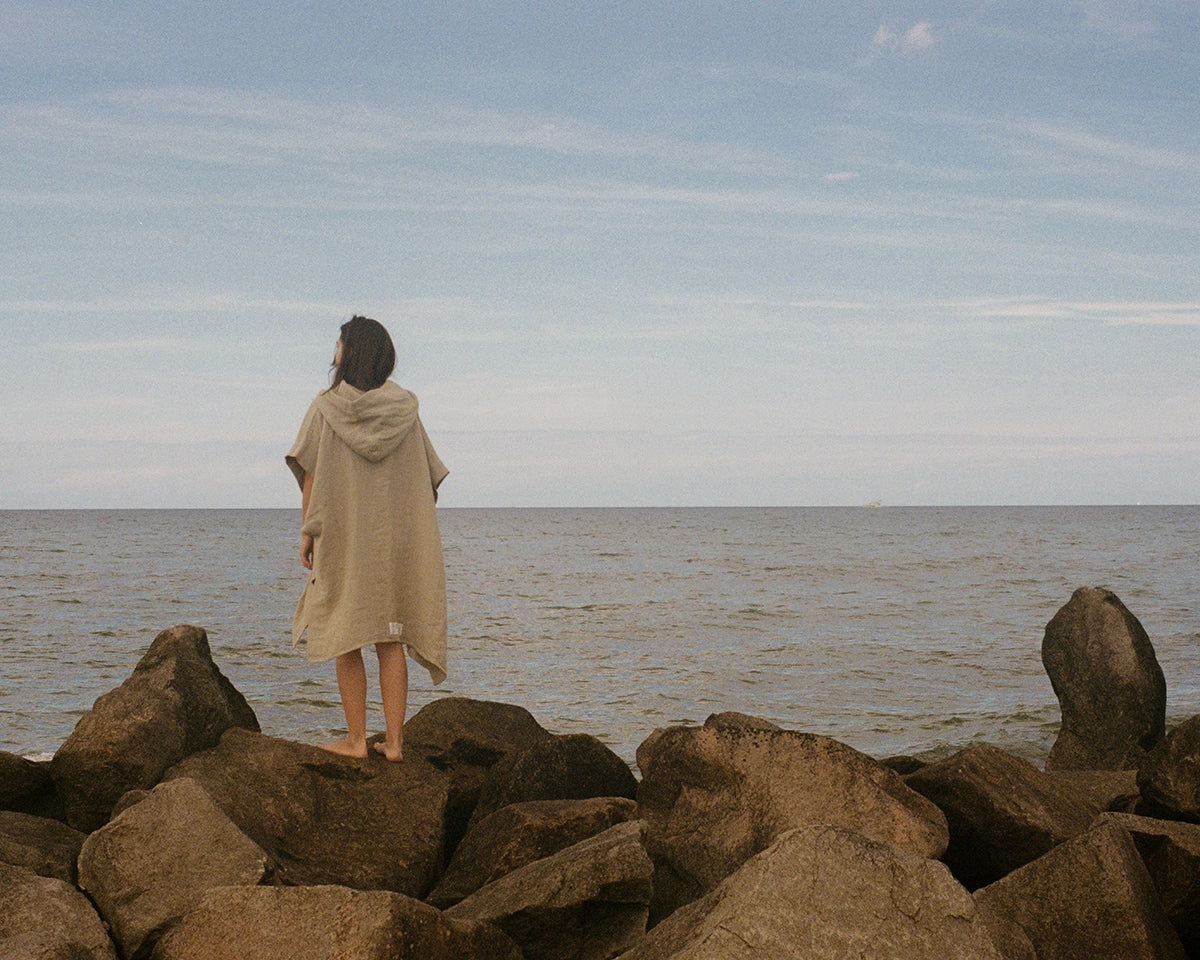 Light Towel Poncho | Sage Green