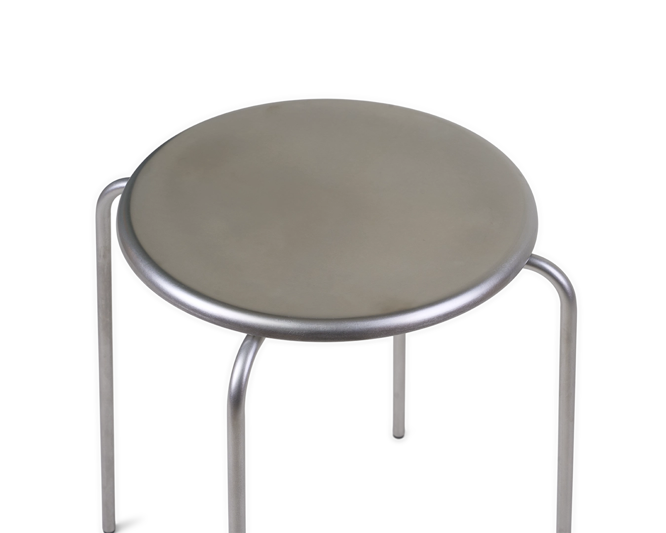 Petit Rond Stool | Stainless Steel