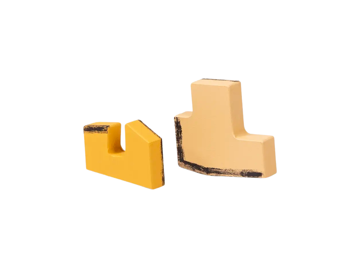 Toogood x FRAMA | Hook Sculpture Set of Two | Yellow