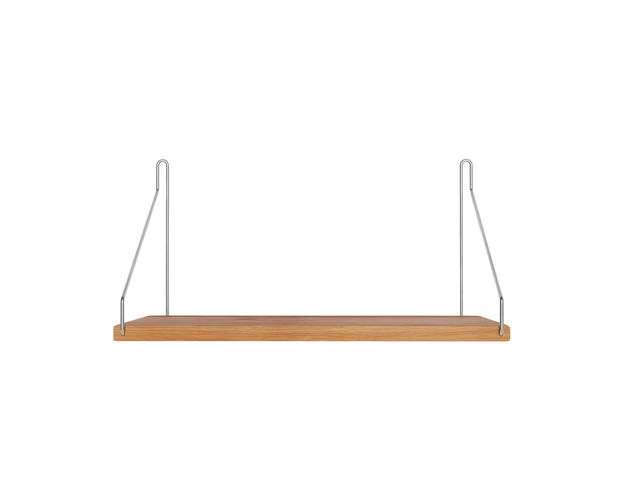 Single Shelf | Natural Oak / Stainless Steel | D20 / W40