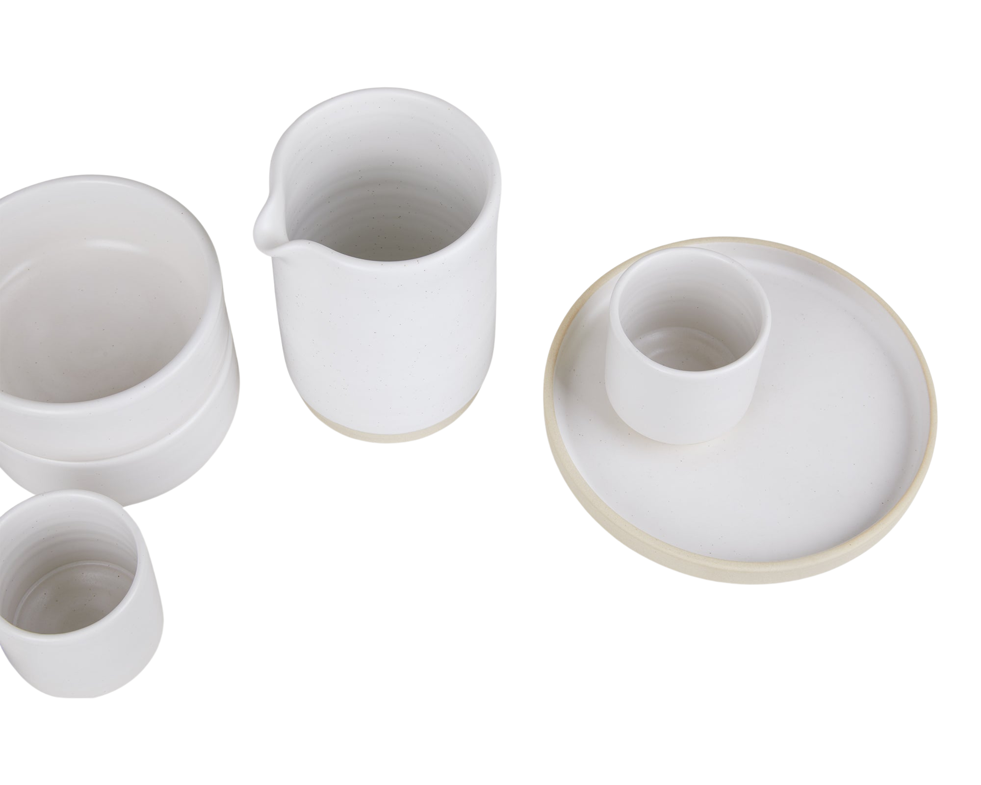 Otto Ceramic Plate Set of Two | White | Small