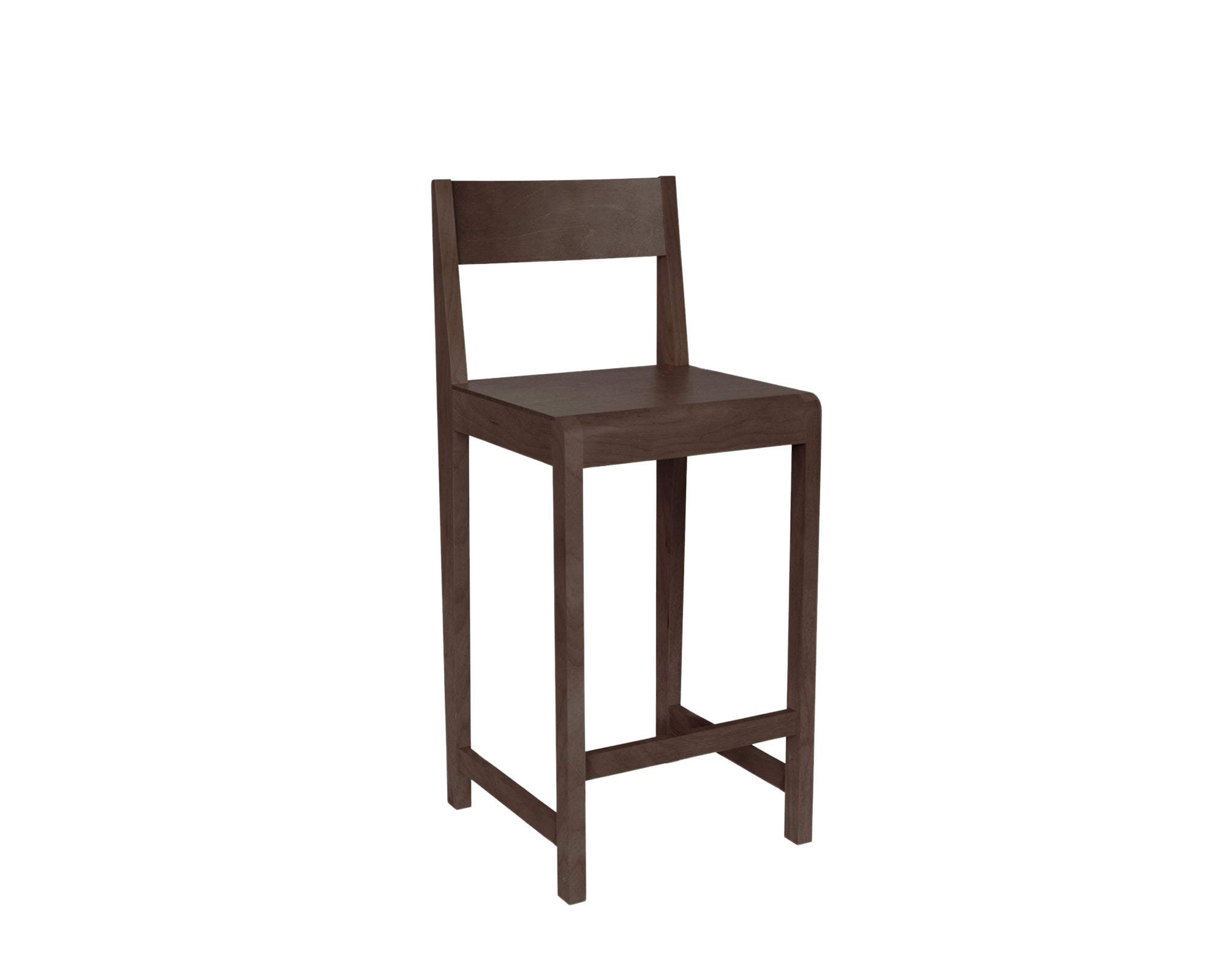 Bar Chair 01 | Dark Brown Birch | H65