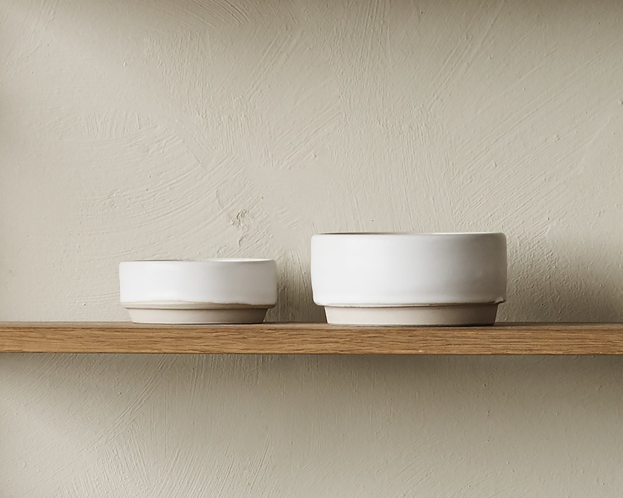 Otto Ceramic Bowls Set of Two | White | Small