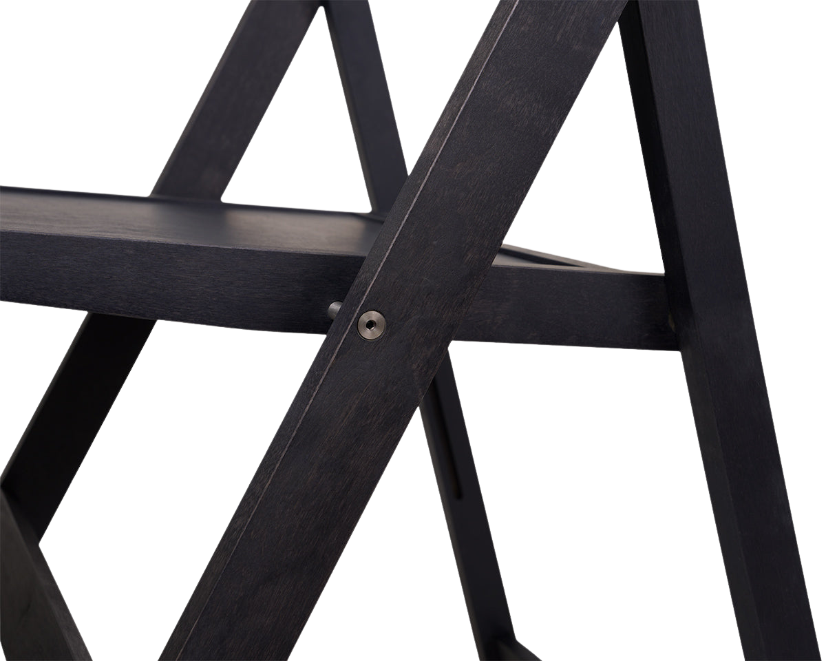 Folding Flat Chair | Ash Black Birch | Reethaus Edition